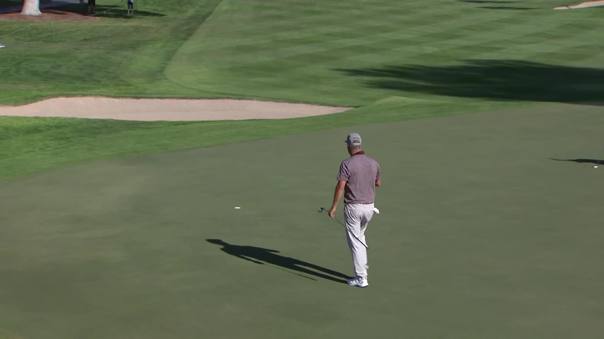 Freddie Jacobson makes birdie putt on No. 9 at Charles Schwab Cup Championship