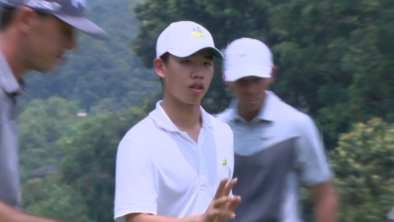 Tian-Lang Guan saves par on No. 13 at CIMB