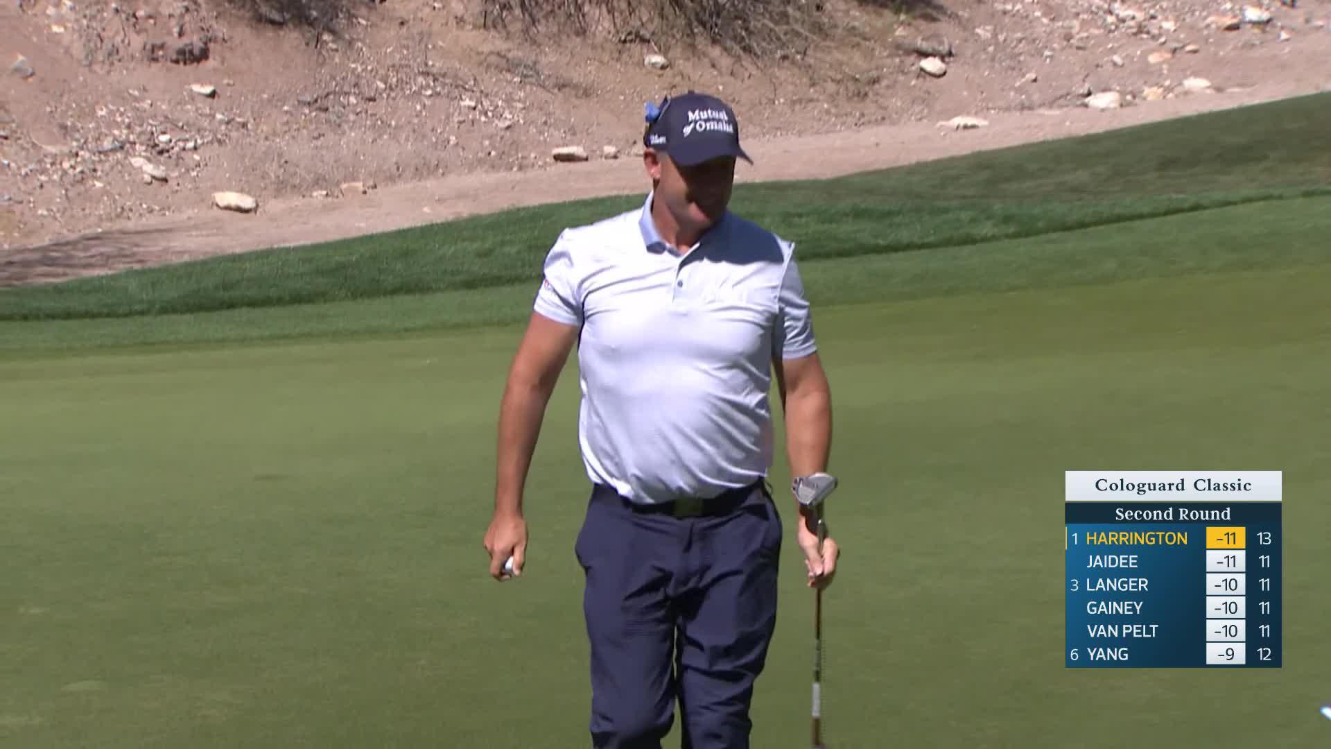 Padraig Harrington makes birdie on No. 13 at Cologuard Classic