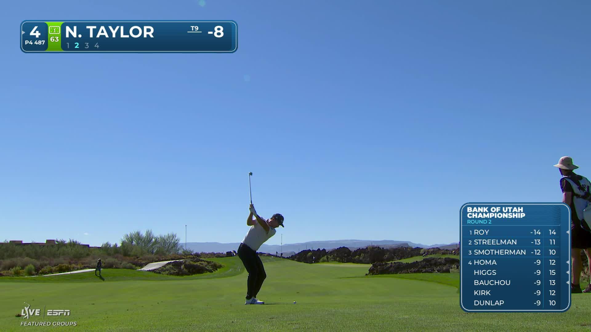 Nick Taylor's 190-yard approach sets up birdie on No. 4 at Bank of Utah