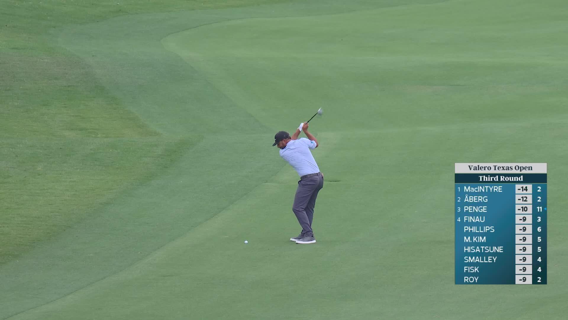 Stephan Jaeger's 262-yard approach sets up eagle on No. 18 at Valero