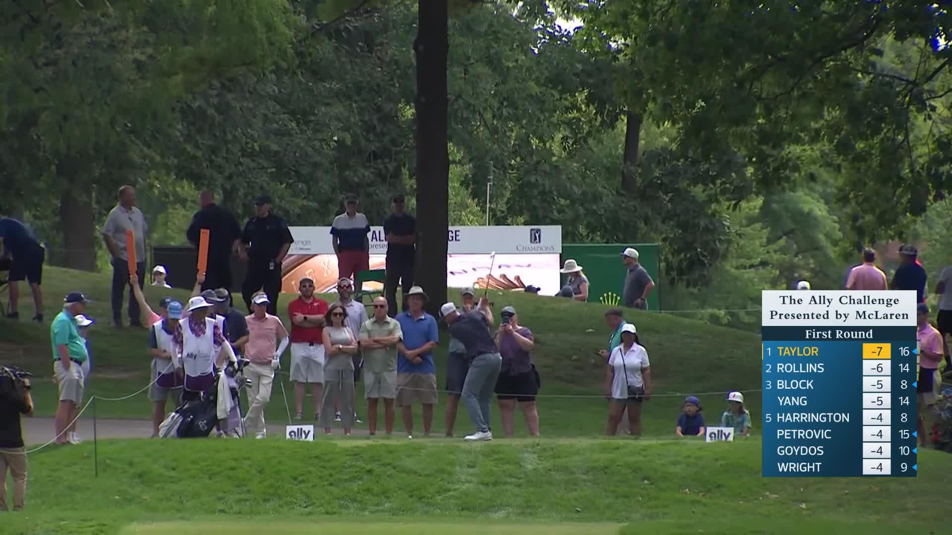 Vaughn Taylor makes birdie putt on No. 8 at The Ally Challenge