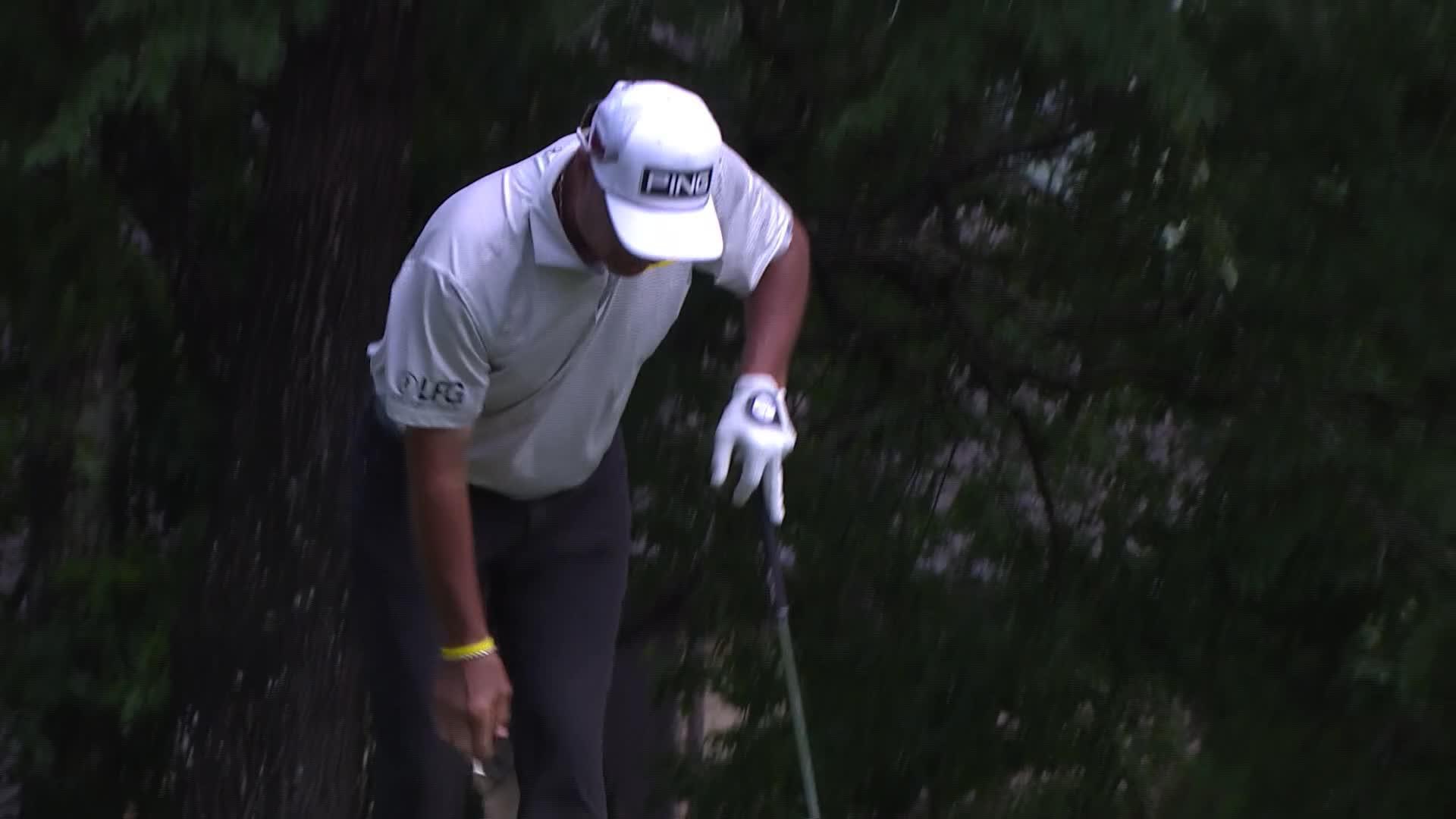 Chris DiMarco makes birdie on No. 17 at Regions Tradition