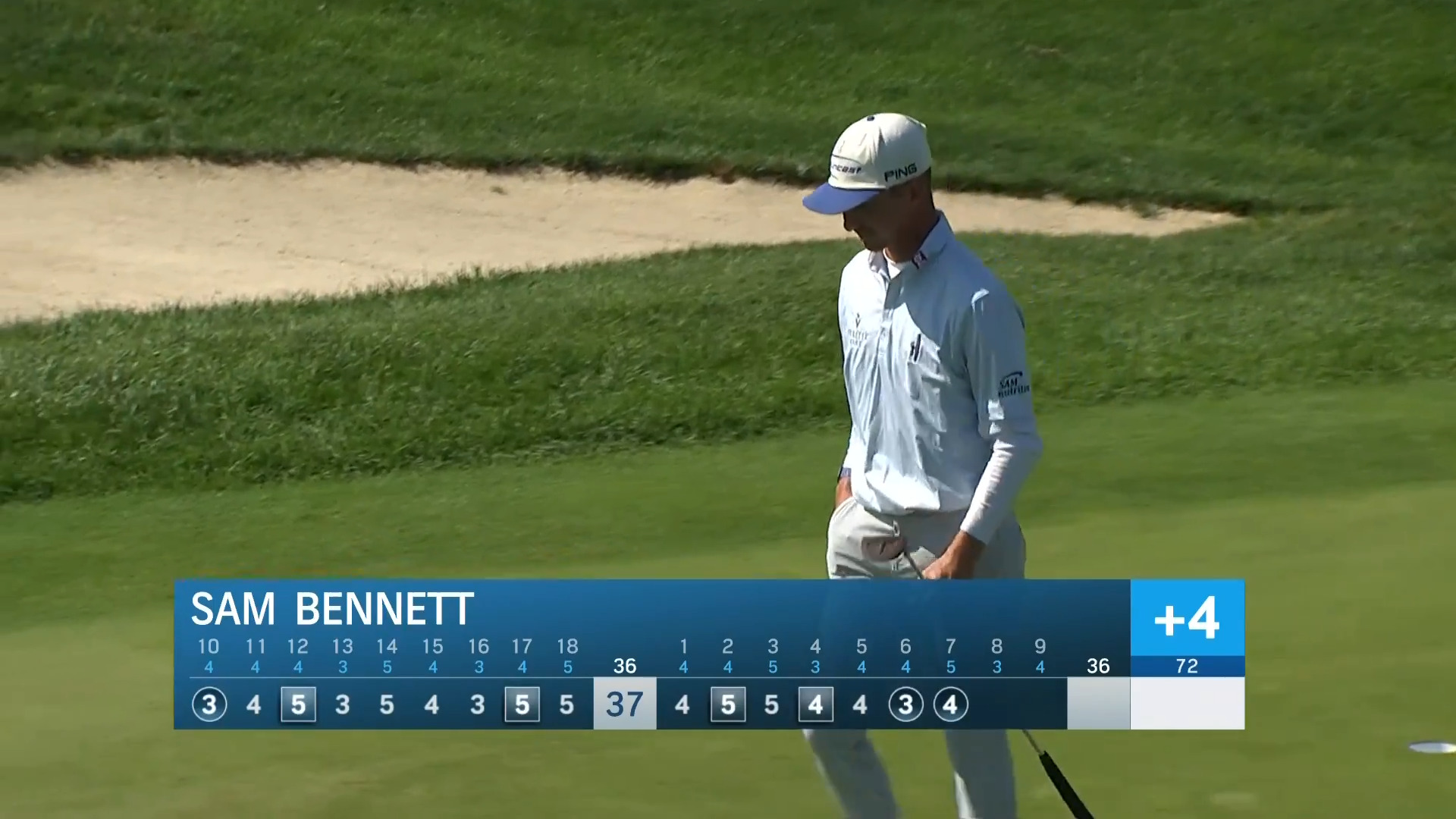 Sam Bennett sinks a 20-foot birdie putt at Korn Ferry Tour Champ