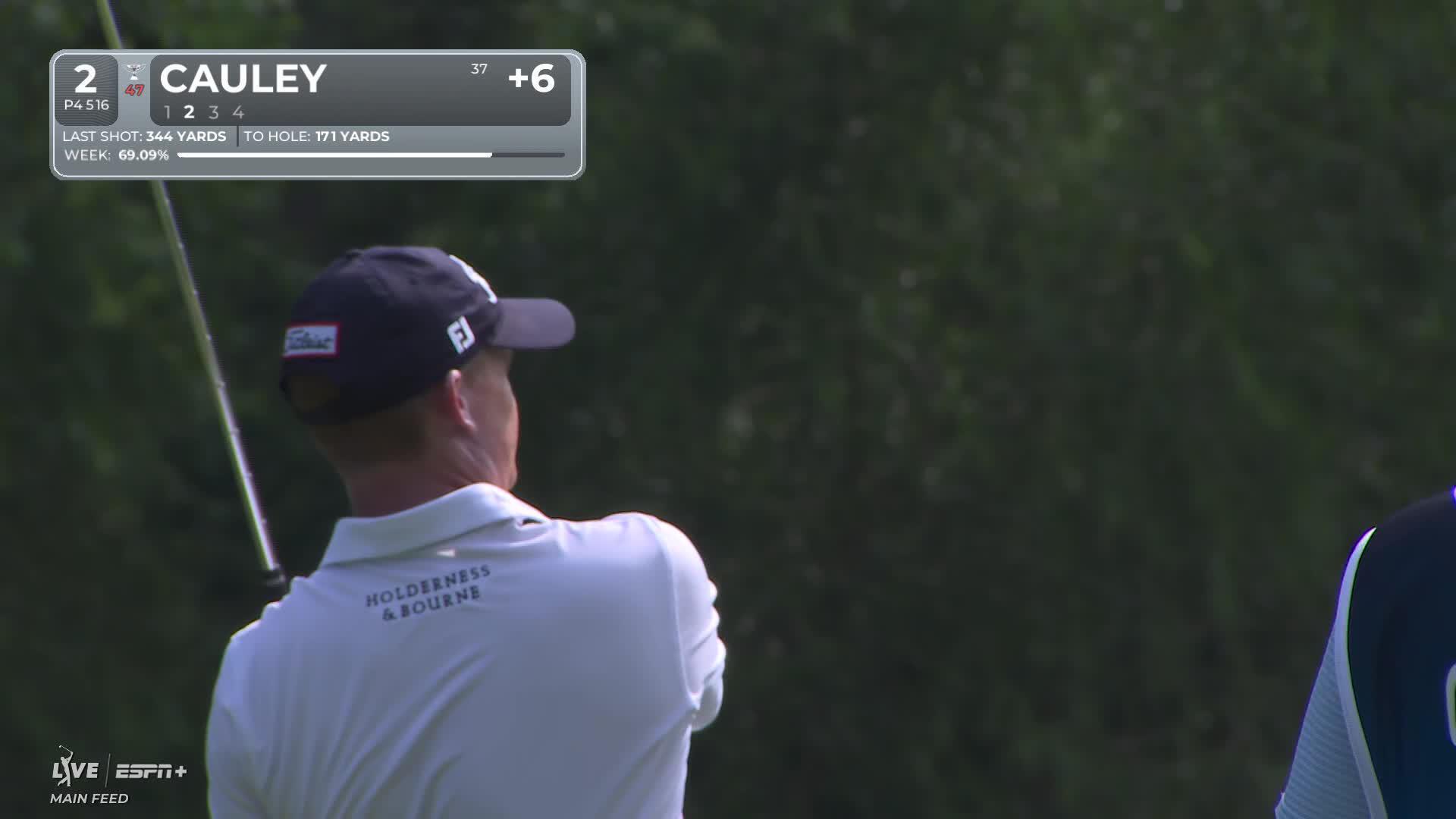 Bud Cauley sinks 45-foot birdie putt on No. 2 at BMW Championship