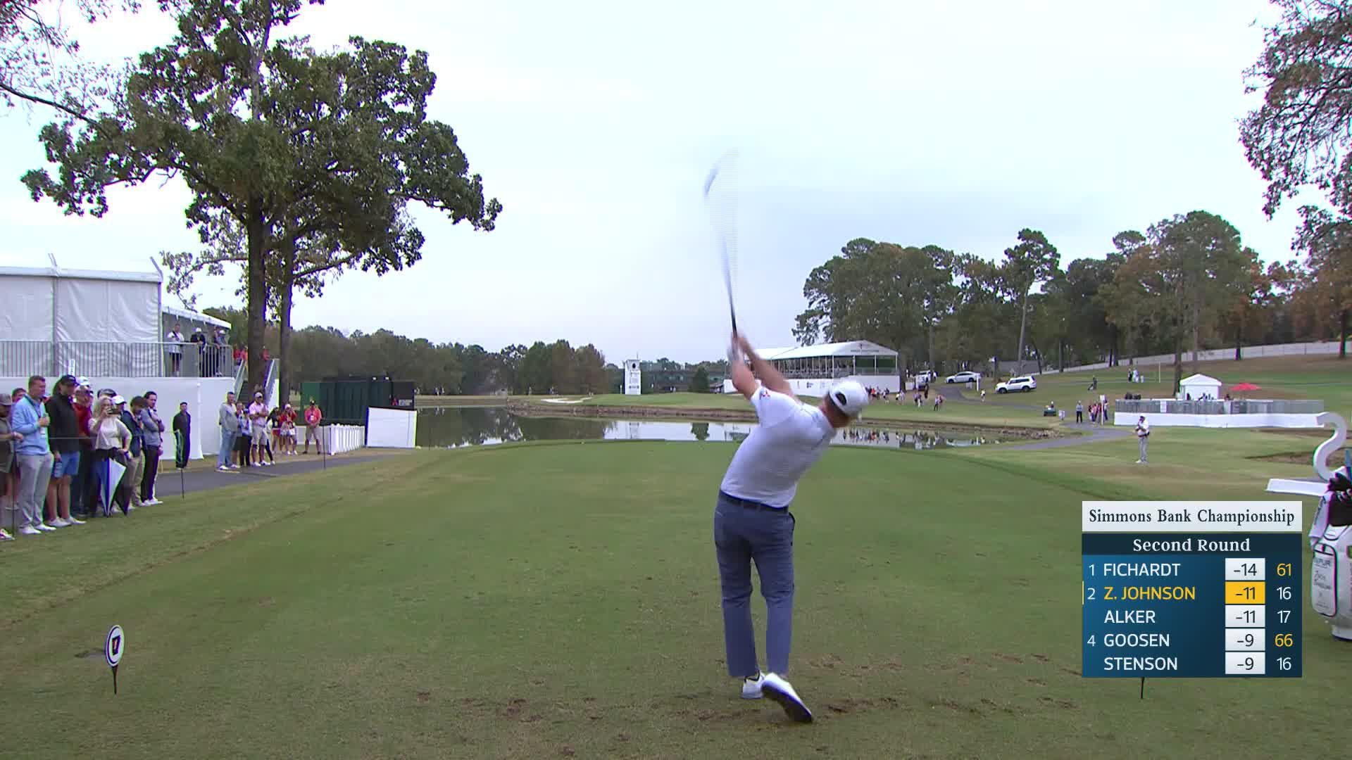 Zach Johnson makes birdie on No. 17 at Simmons Bank Championship