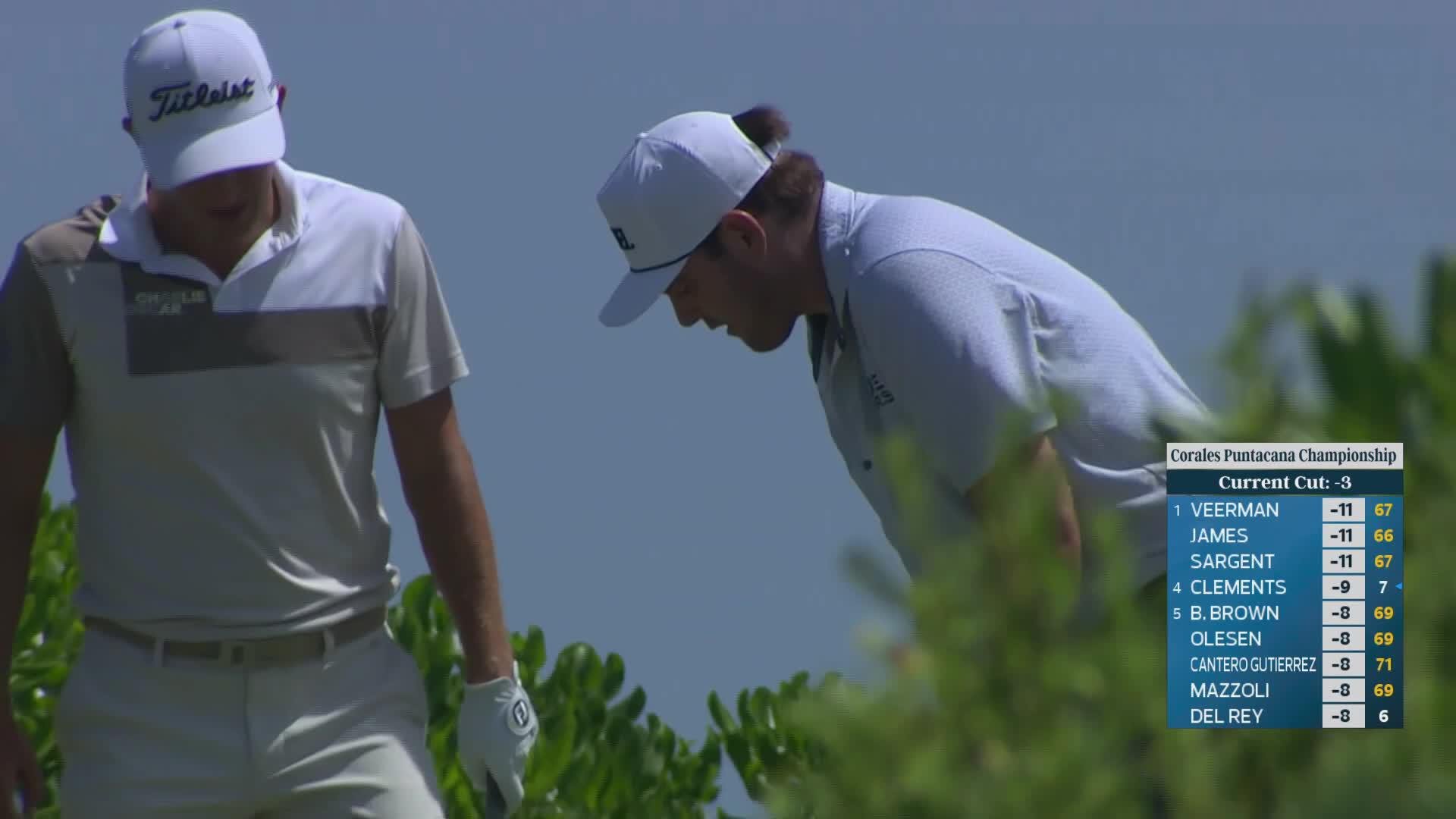 Harry Higgs hits tee shot to 1 foot, sets up birdie at Corales Puntacana