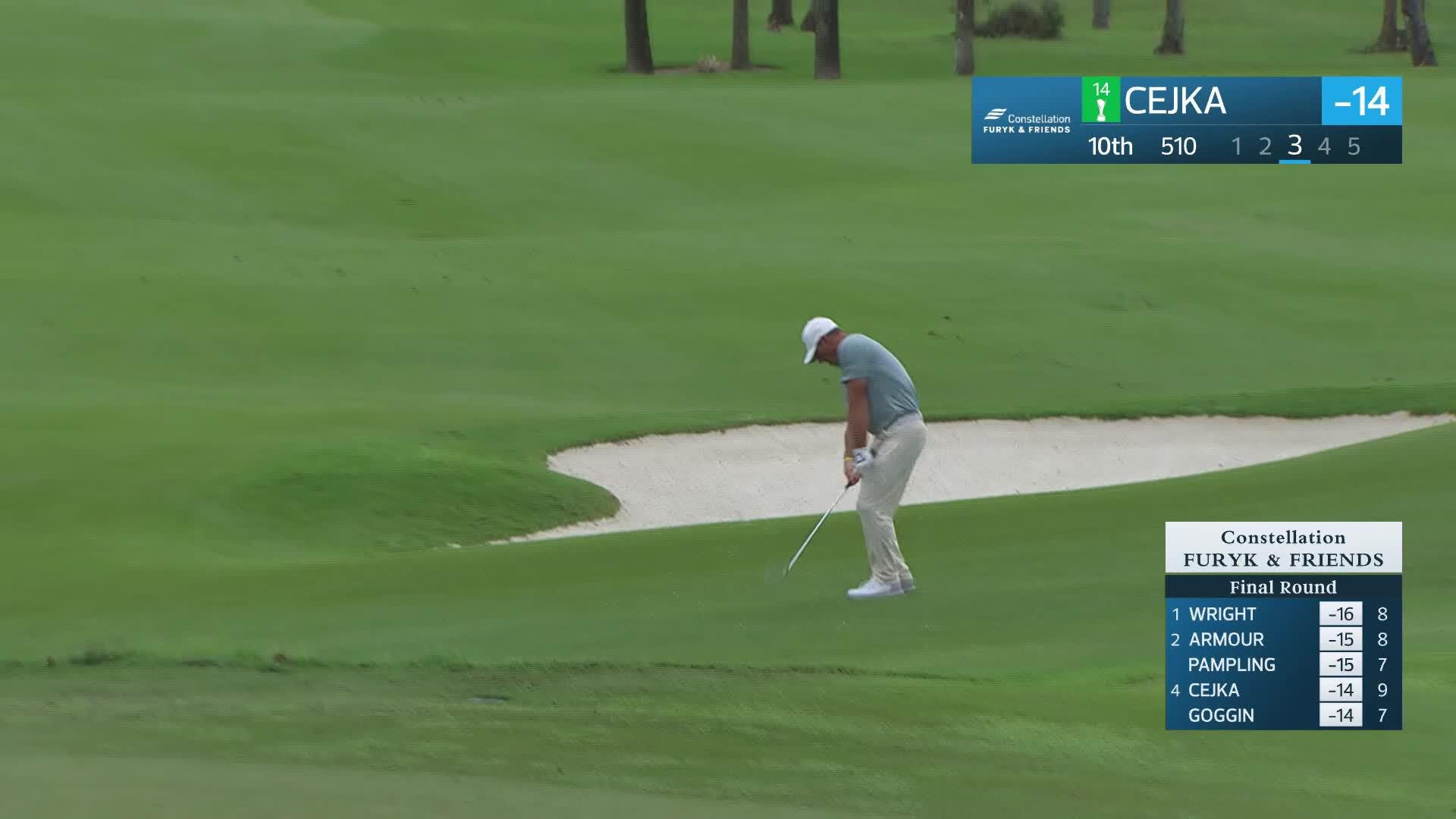 Alex Cejka makes birdie on No. 10 at Constellation FURYK & FRIENDS