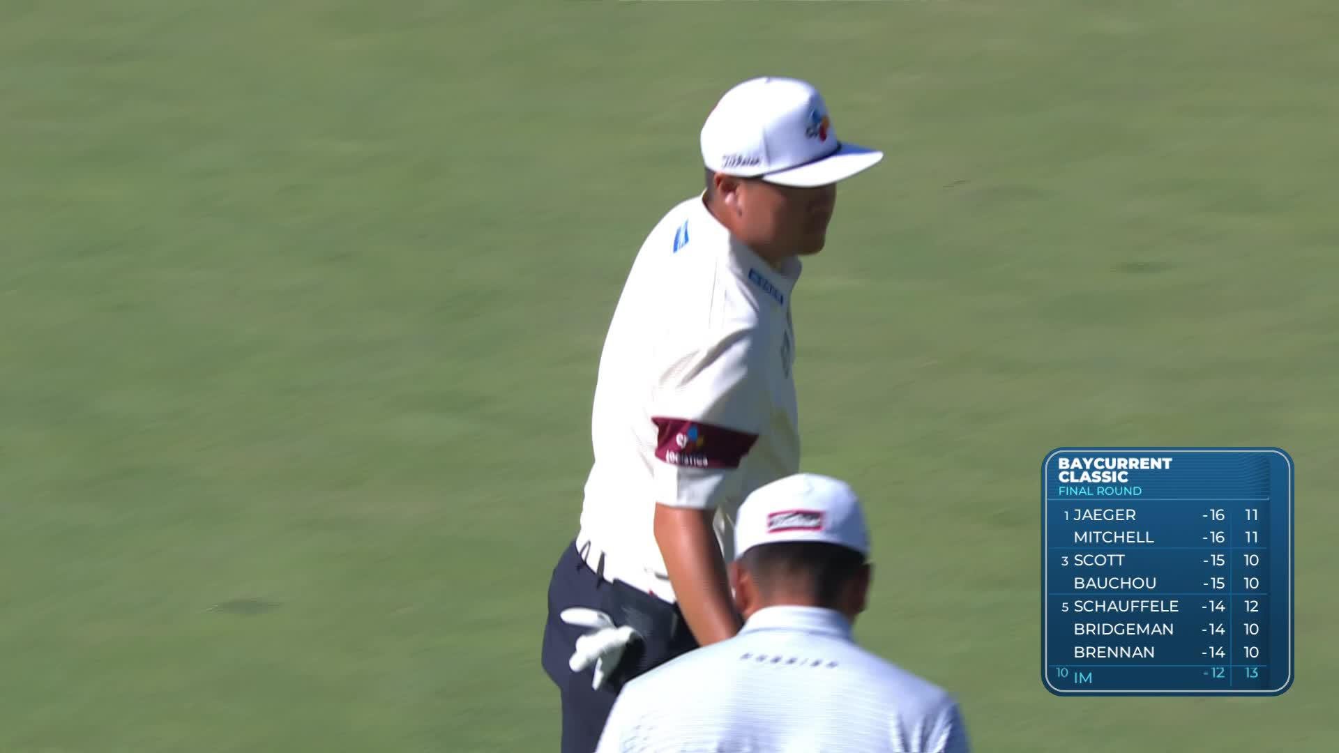 Sungjae Im sinks 11-foot birdie putt on No. 13 at Baycurrent