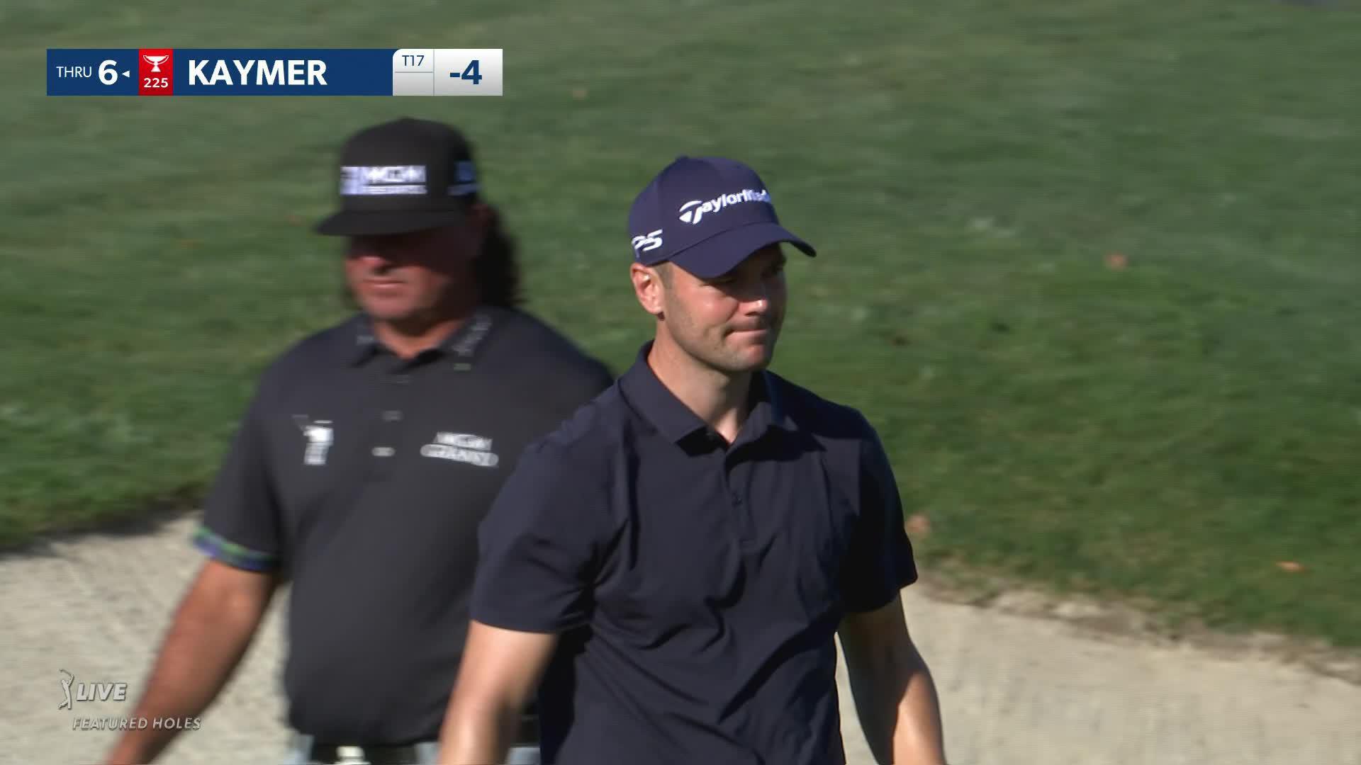 Martin Kaymer goes right at the flag to set up birdie at Valspar