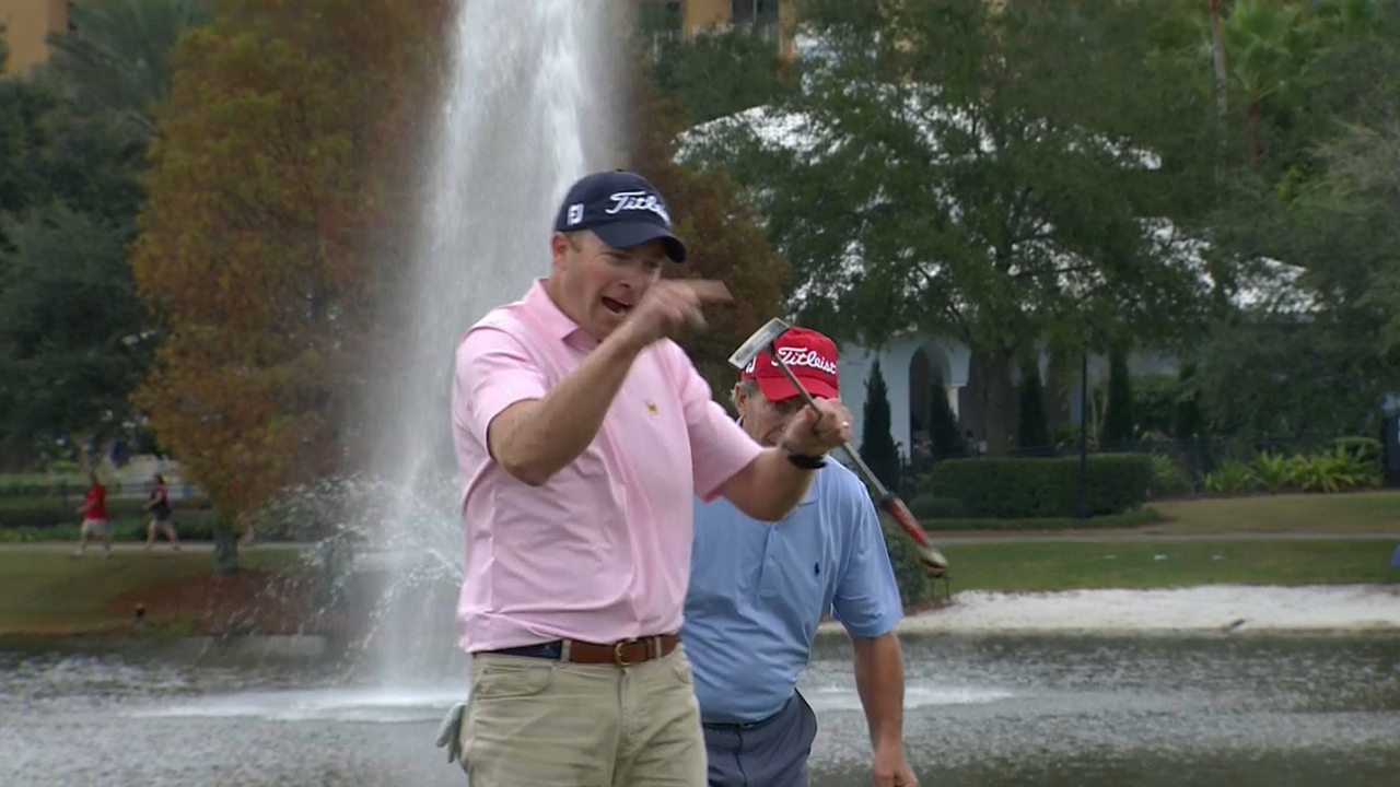 Wesley Pate uses nice approach to set up birdie at PNC Father Son