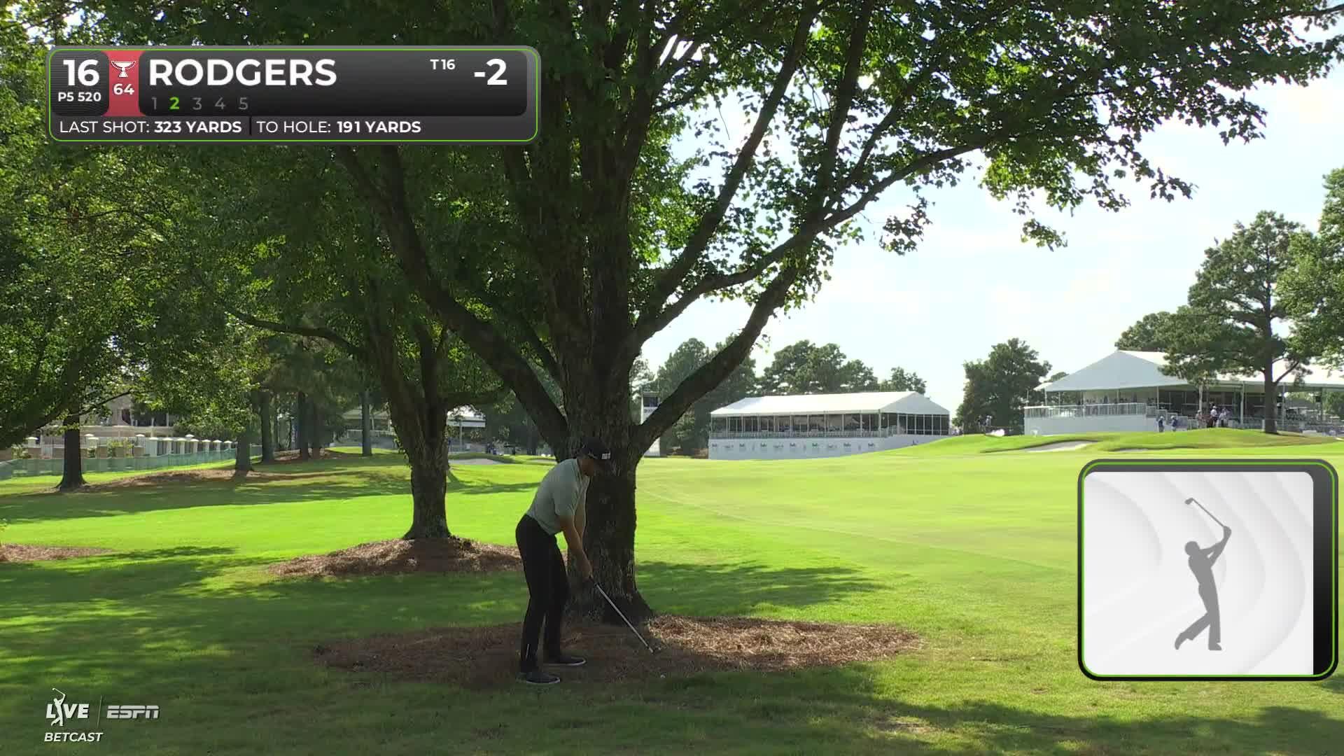 Patrick Rodgers makes 7-foot birdie putt on No. 16 at FedEx St. Jude