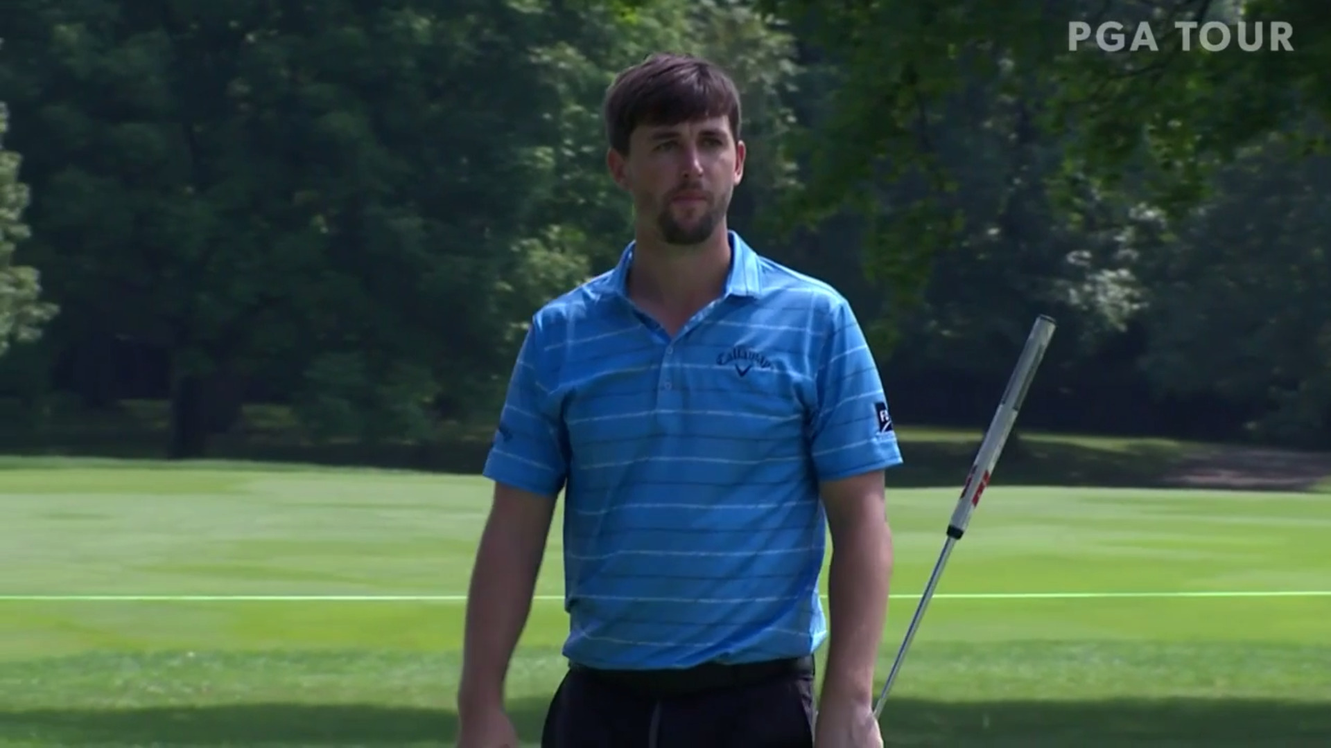 Ollie Schniederjans holes lengthy birdie putt at Nationwide Children's