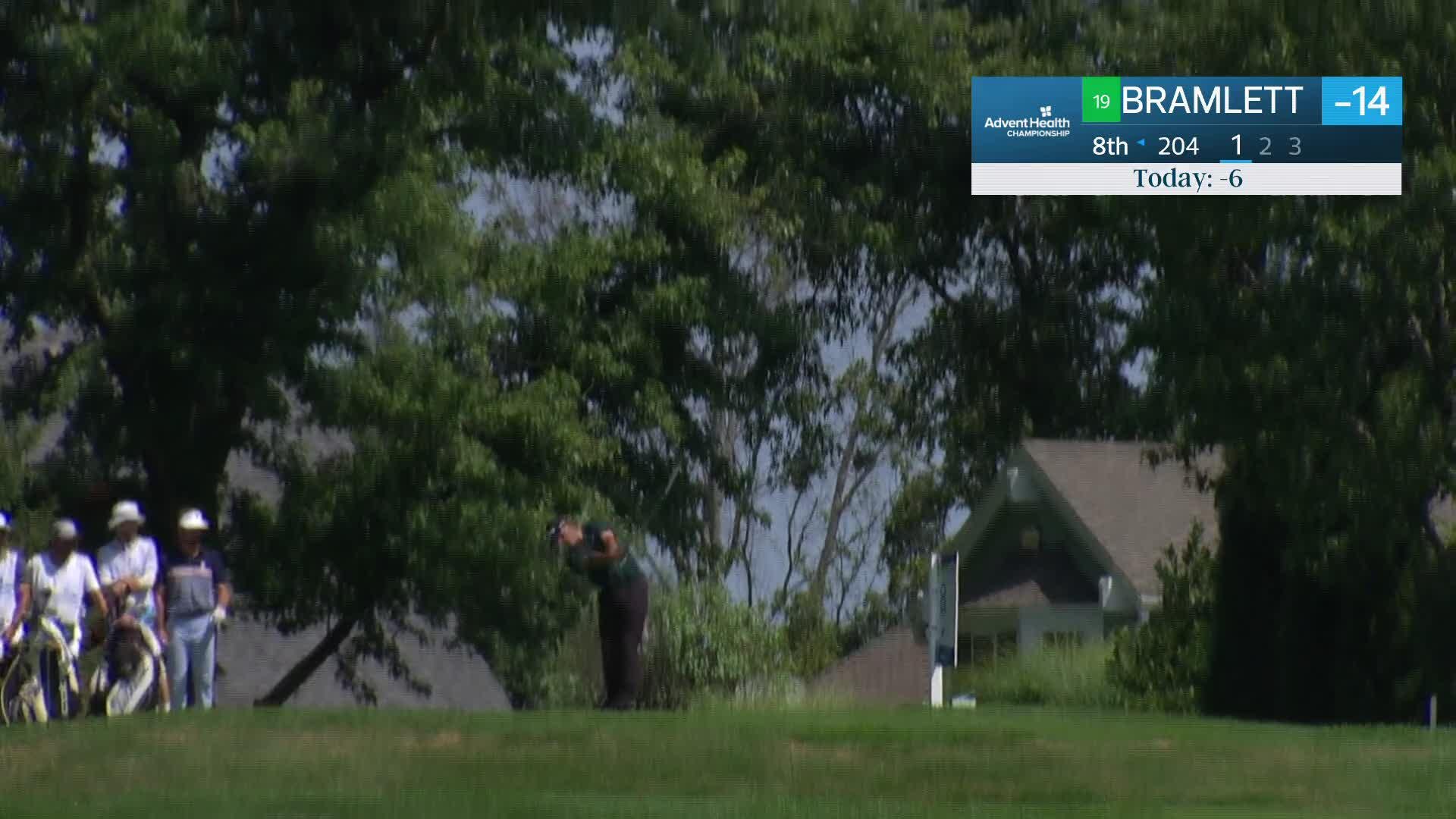 Joseph Bramlett makes birdie on No. 8 at AdventHealth