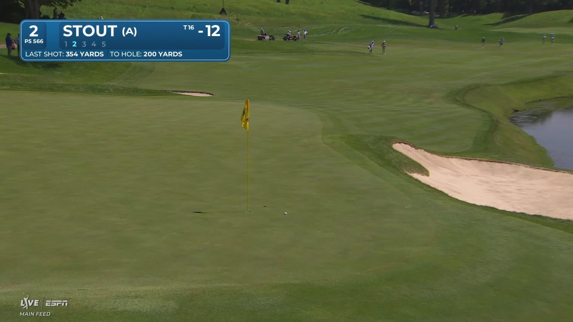 Preston Stout reaches par-5 No. 2 in two, makes eagle at John Deere