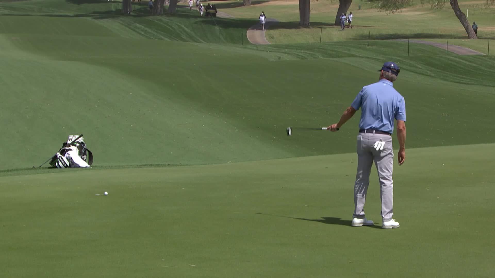 David Toms makes birdie on No. 11 at Galleri Classic