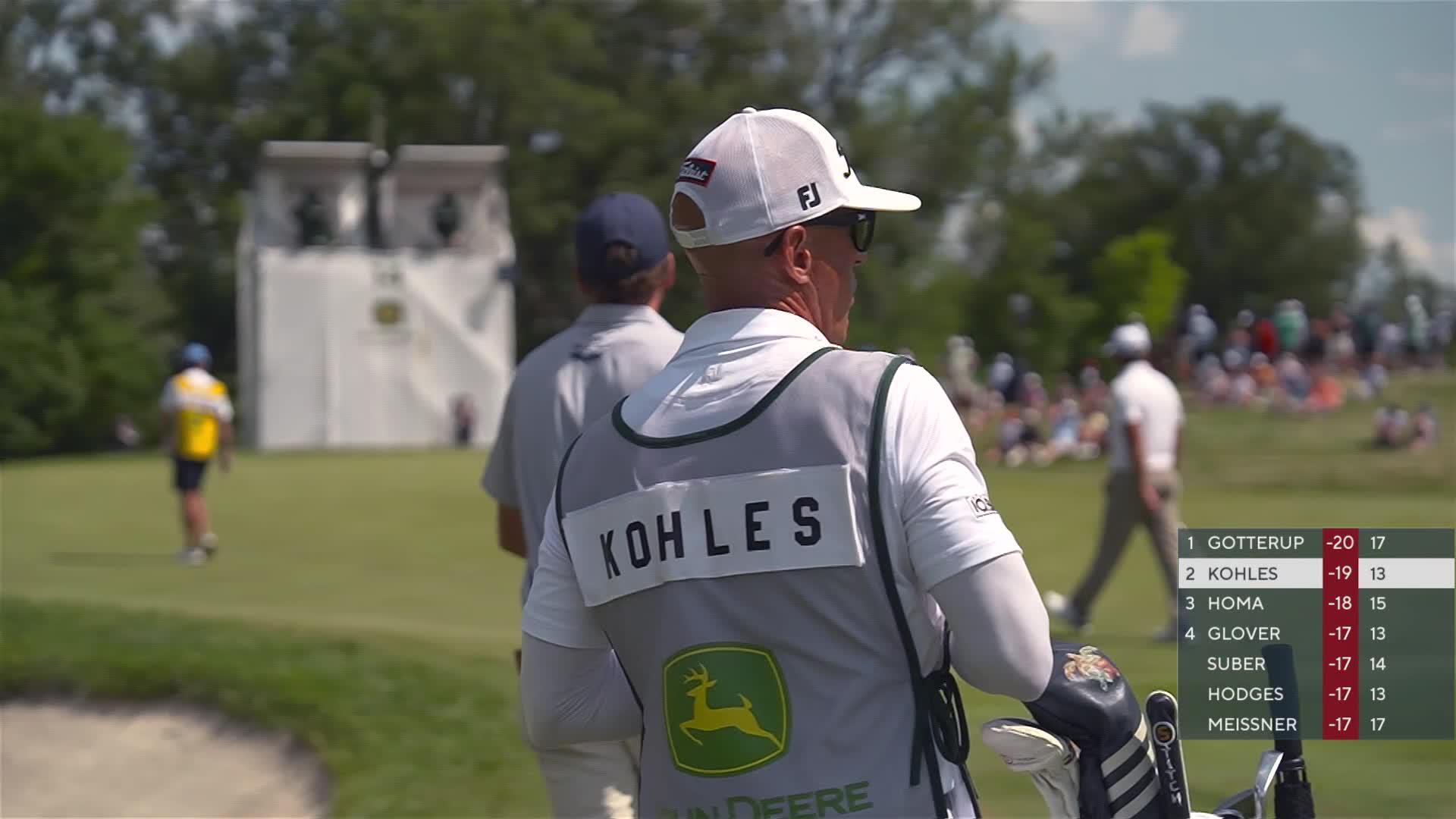 Ben Kohles sinks 10-foot birdie putt on No. 14 at John Deere