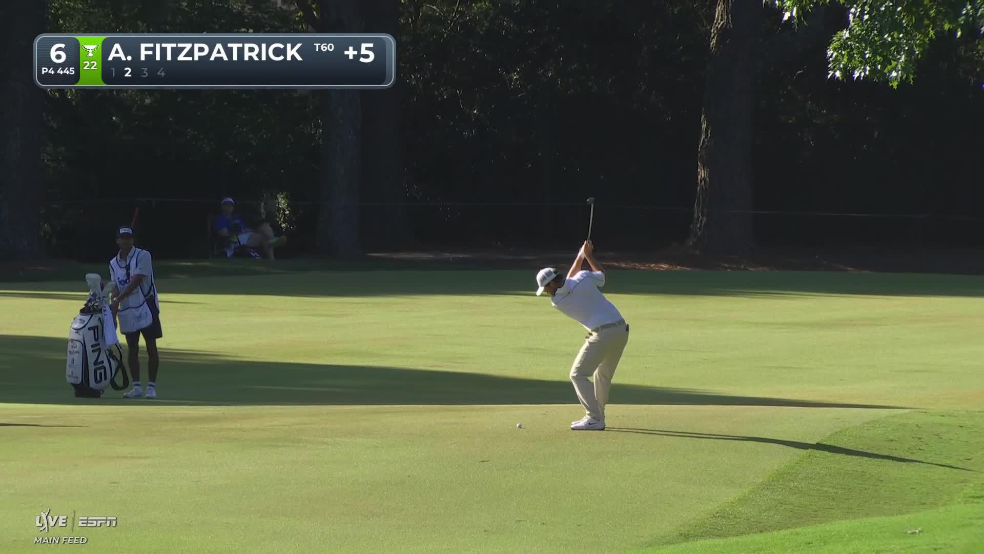 Alex Fitzpatrick's 139-yard approach sets up birdie on No. 6 at FedEx St. Jude