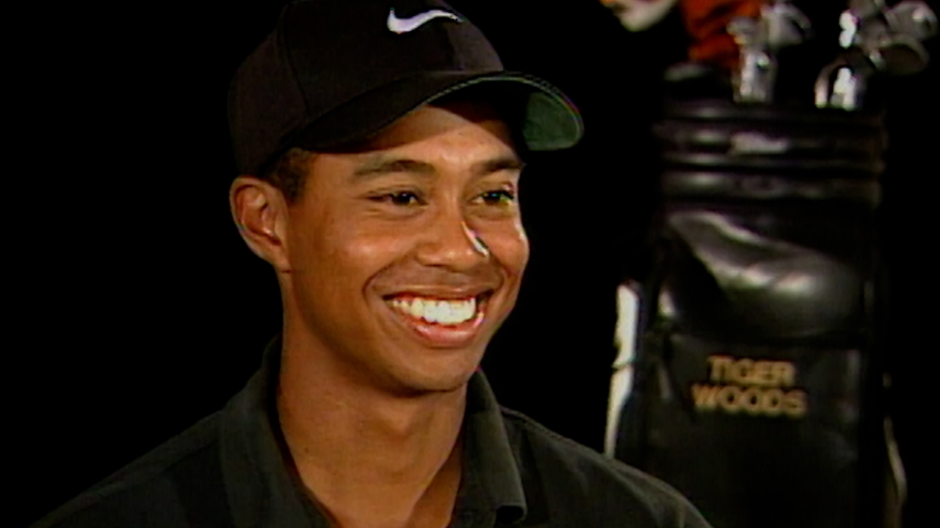 Curtis Strange interviews Tiger Woods at the 1996 Greater Milwaukee Open
