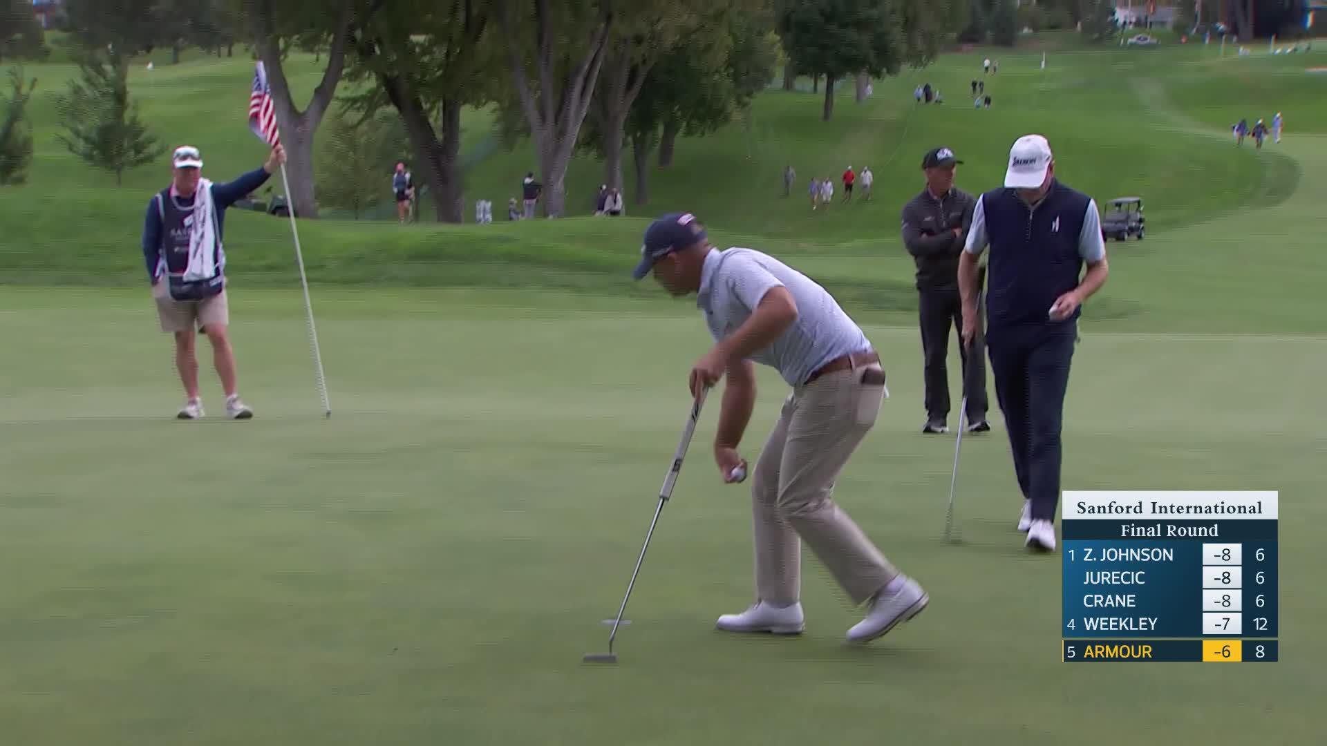 Ryan Armour makes birdie on No. 9 at Sanford International