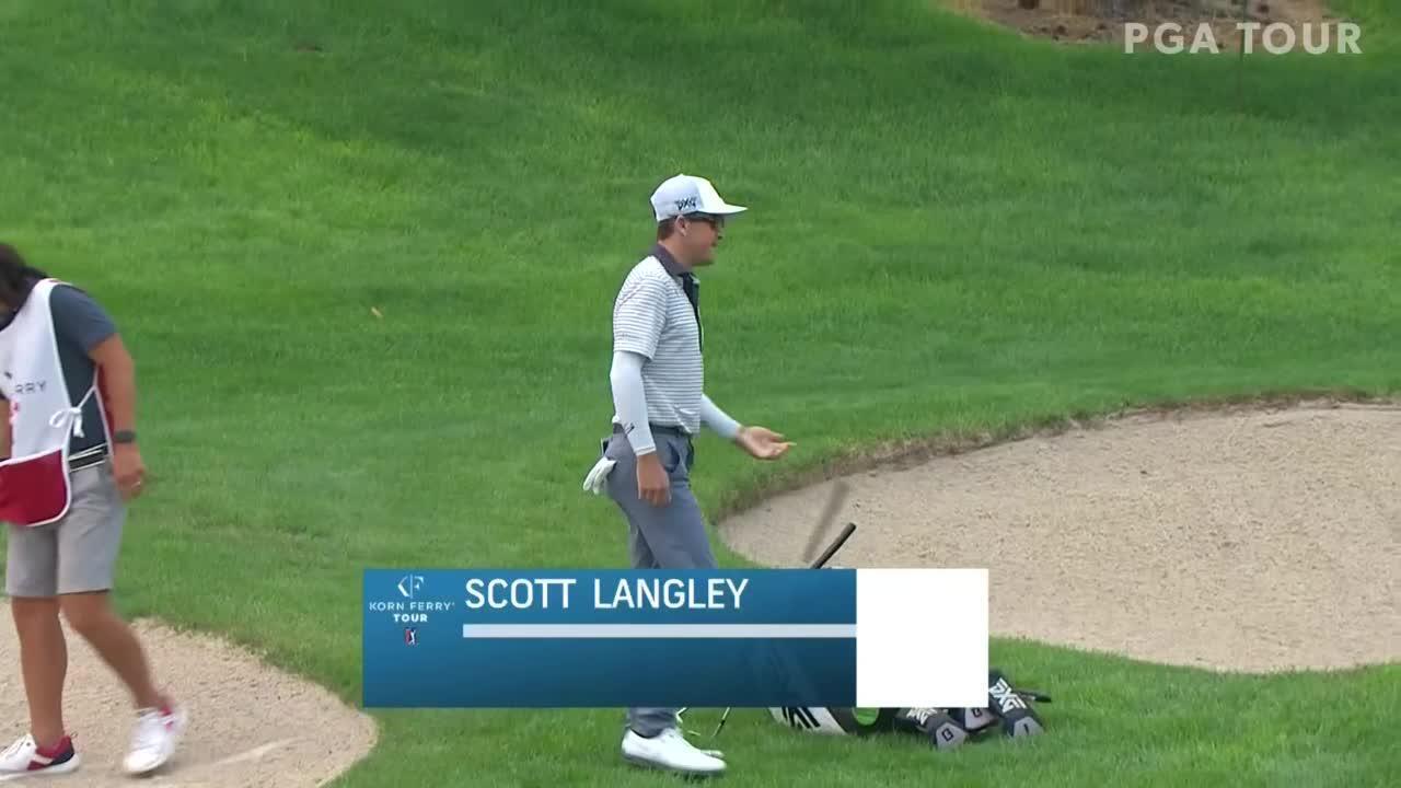 Scott Langley makes birdie on No. 18 in Round 2 at Utah