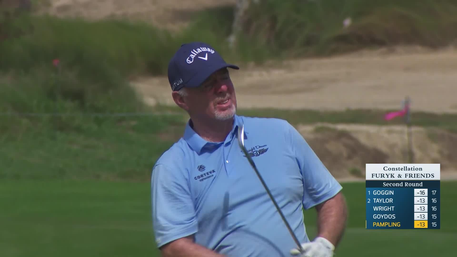Rod Pampling makes birdie putt on No. 16 at Constellation FURYK & FRIENDS