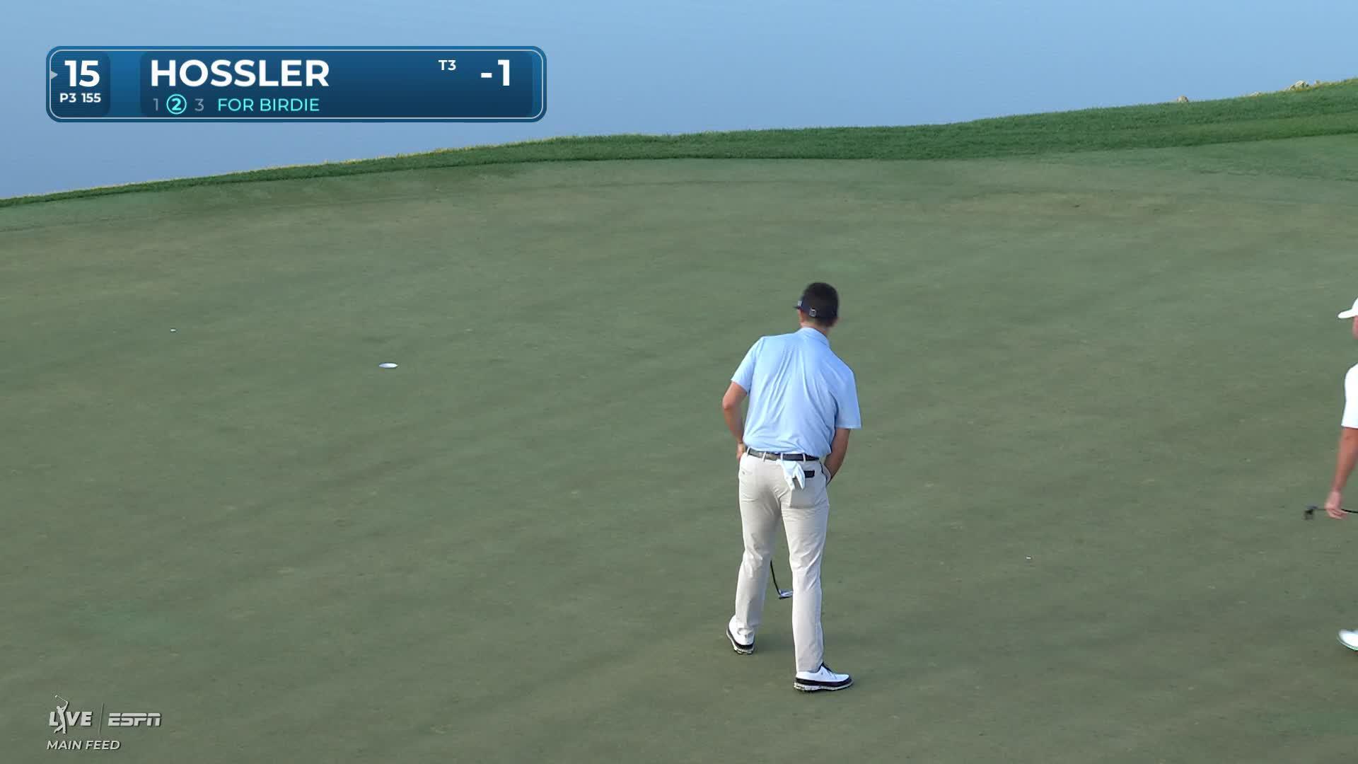 Beau Hossler sinks 20-foot birdie putt on No. 15 at Cognizant Classic
