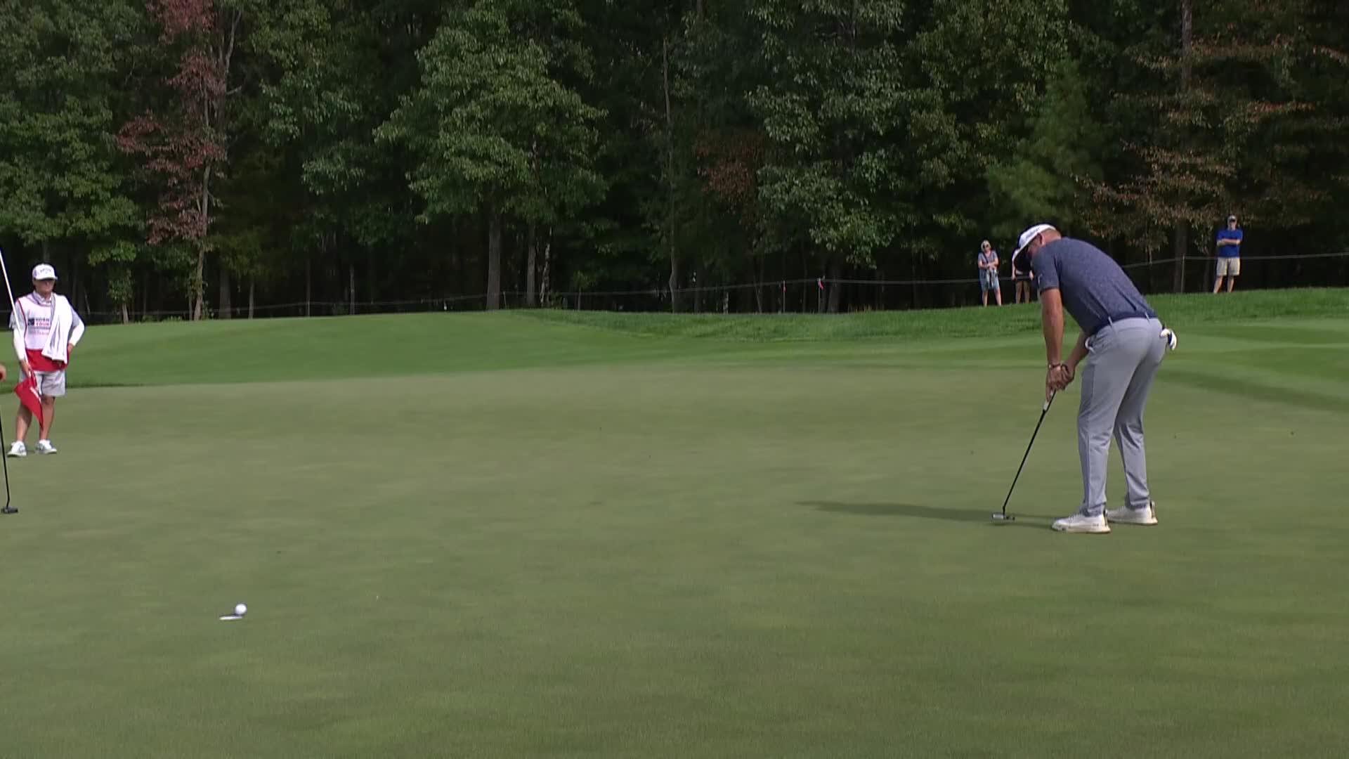 Ian Holt makes birdie on No. 6 at Korn Ferry Tour Champ