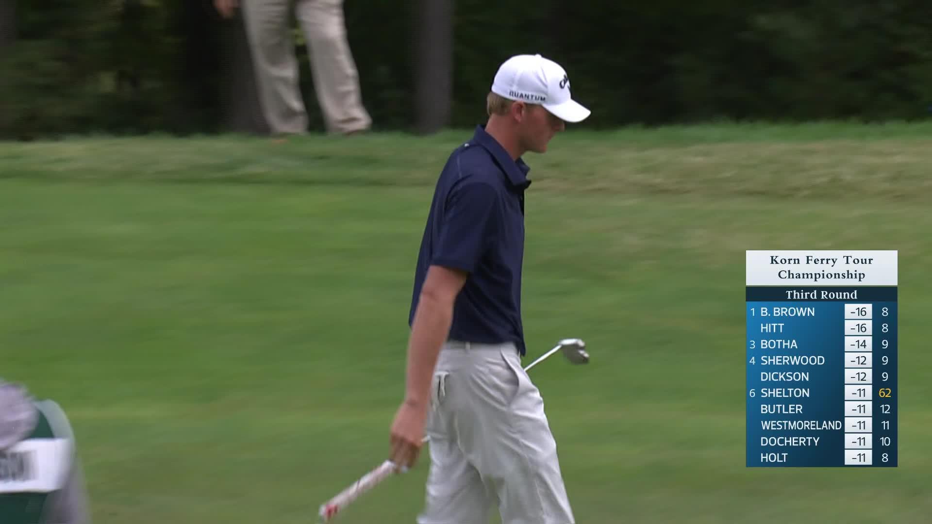 Tommy Morrison makes birdie on No. 10 at Korn Ferry Tour Champ