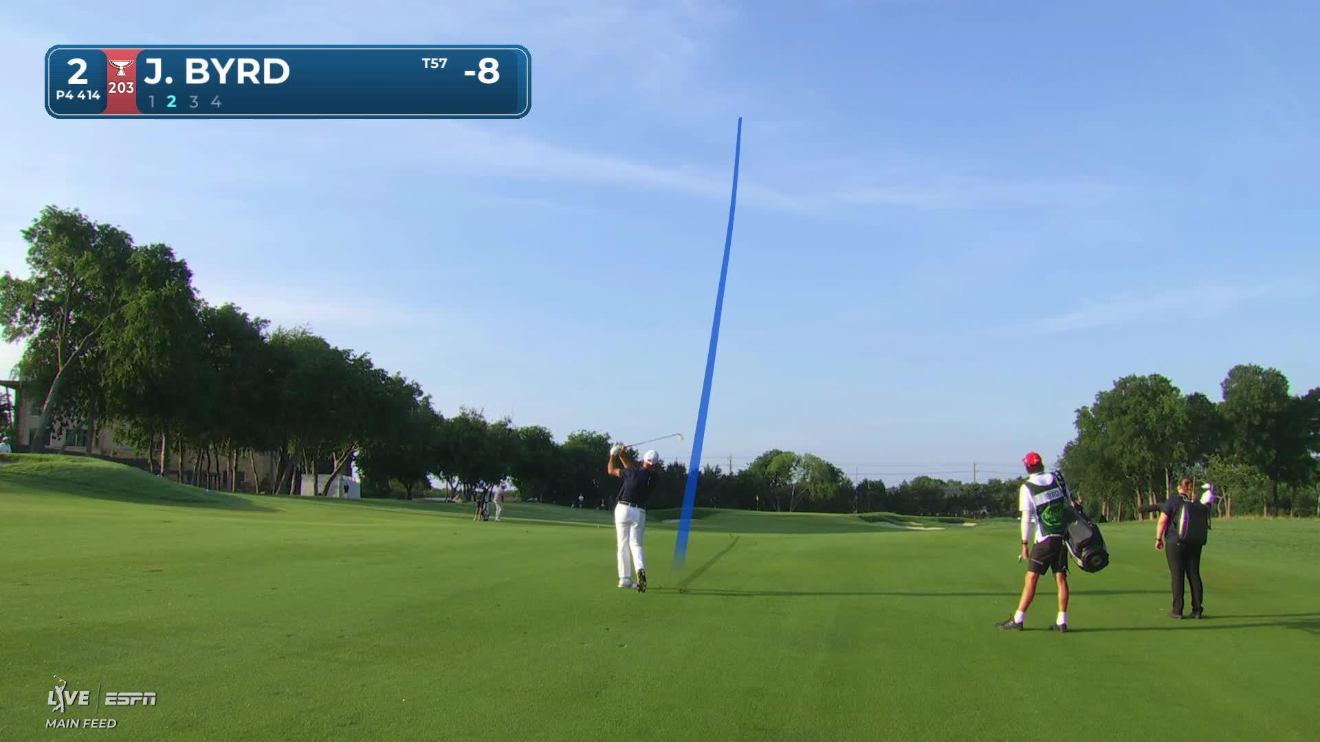 Jonathan Byrd's 106-yard approach sets up birdie on No. 2 at THE CJ CUP