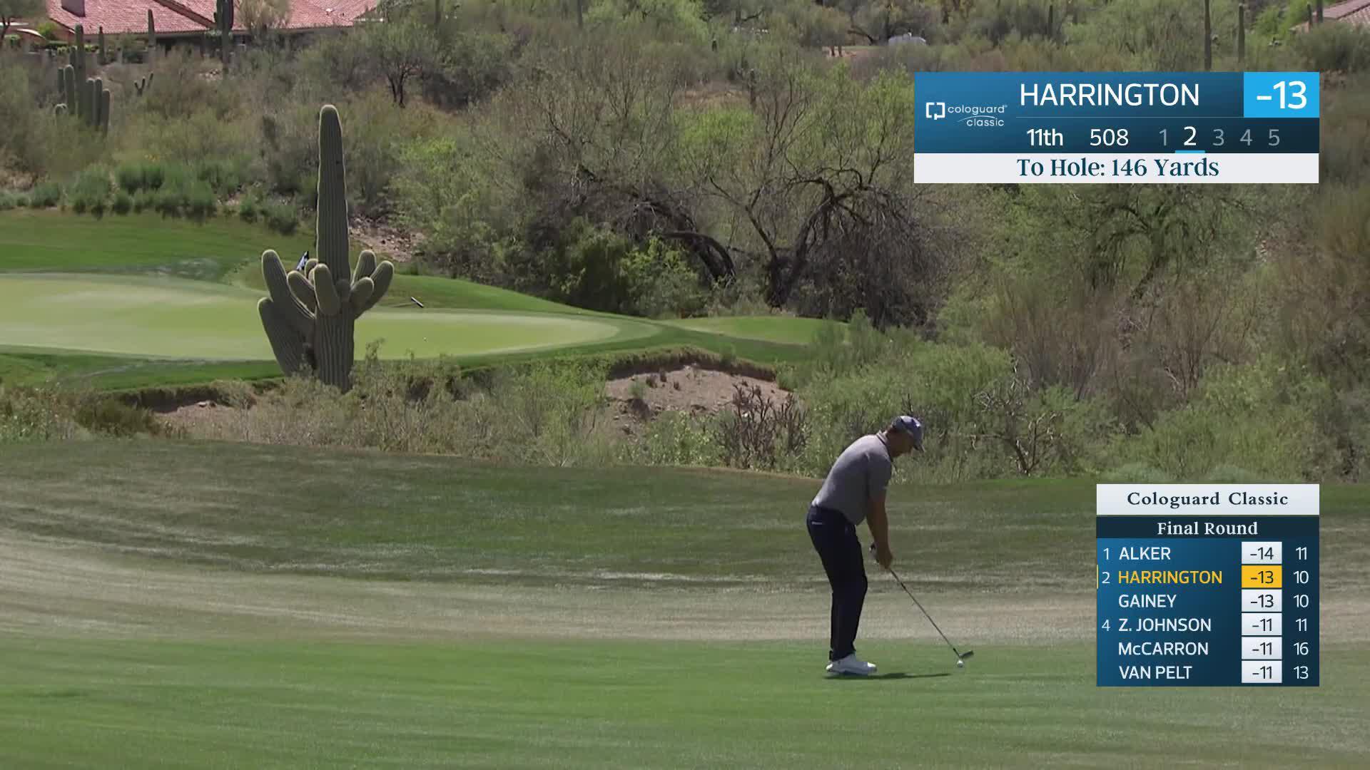 Padraig Harrington makes birdie on No. 11 at Cologuard Classic