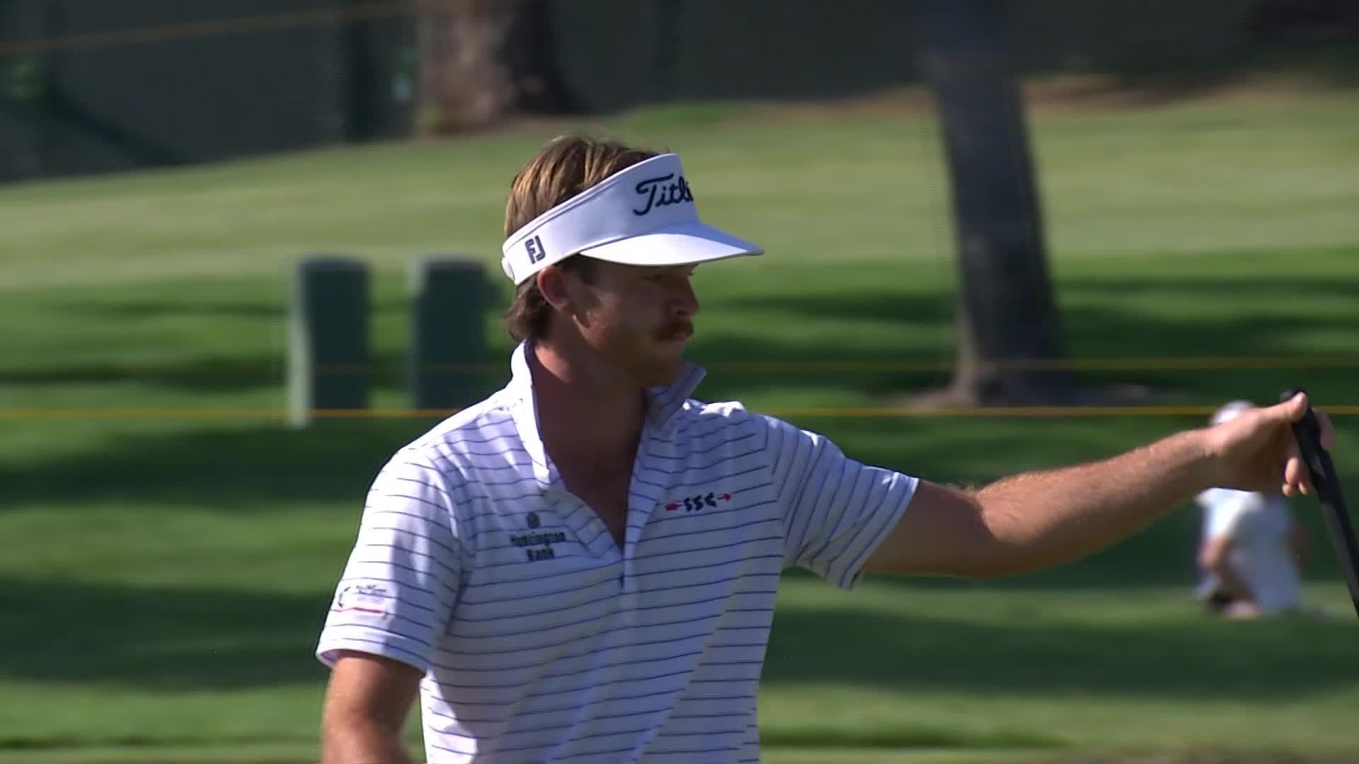 Luke Potter makes birdie on No. 15 at Utah Championship