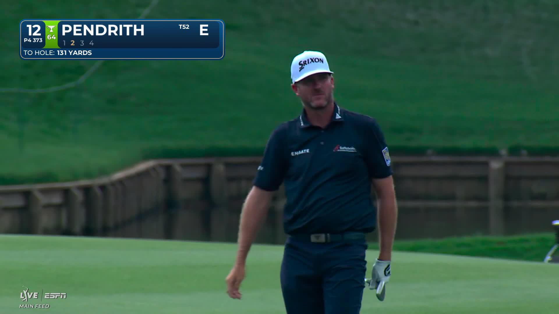 Taylor Pendrith hits 131-yard approach to 4 feet, sets up birdie on No. 12 at THE PLAYERS