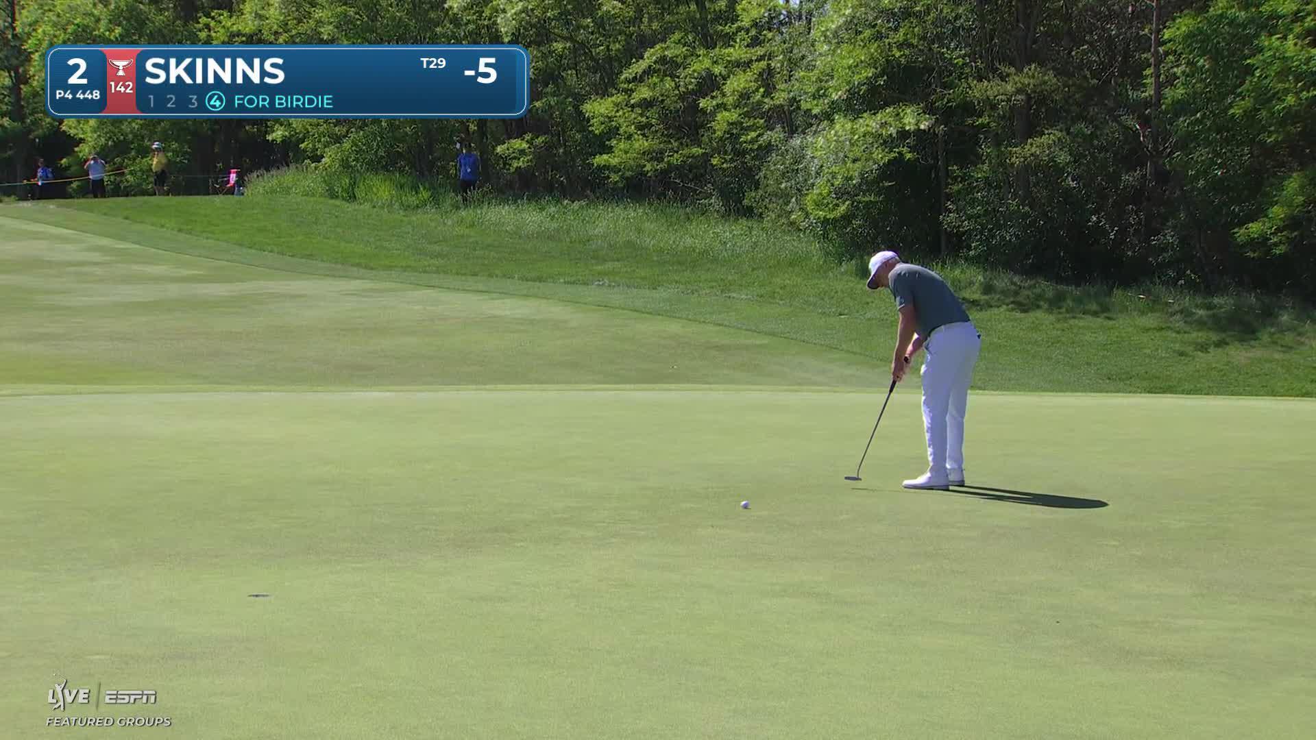 David Skinns sinks 21-foot birdie putt on No. 1 at RBC Canadian