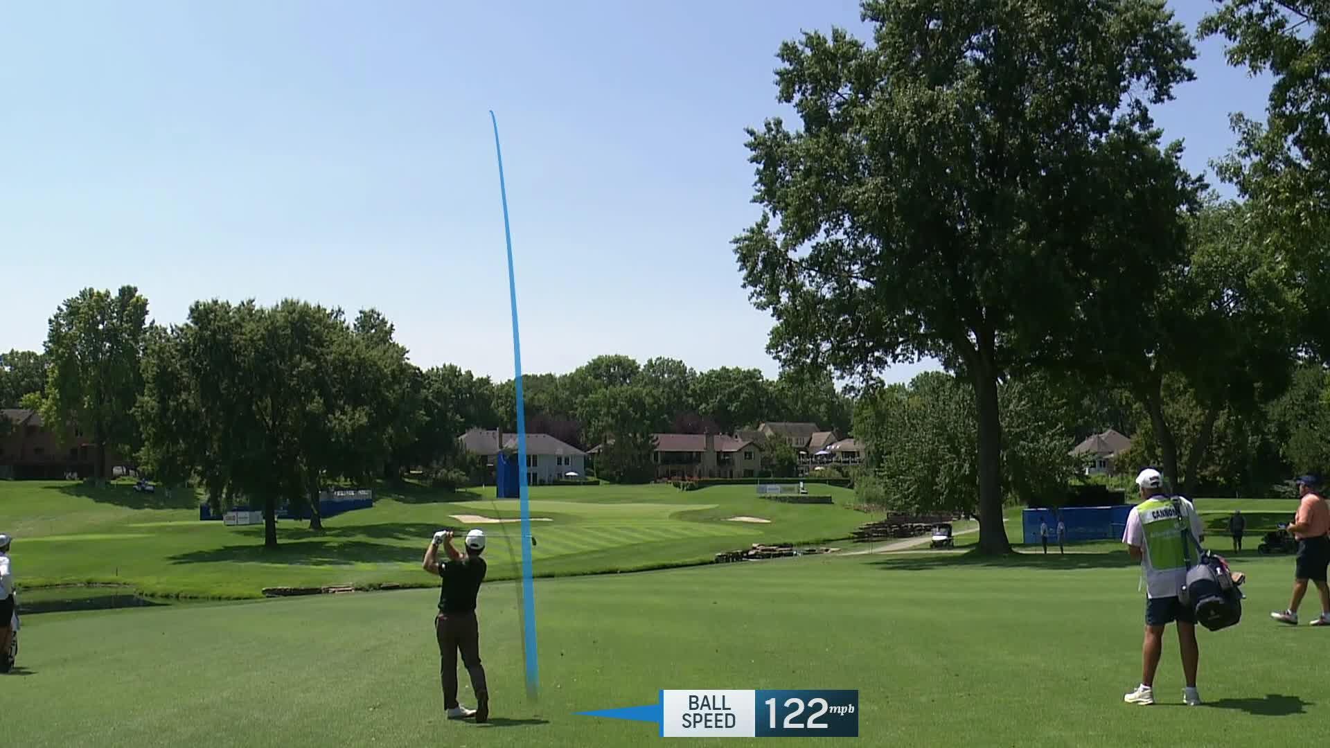 Will Cannon sinks a 291-foot birdie putt on No. 17 at AdventHealth