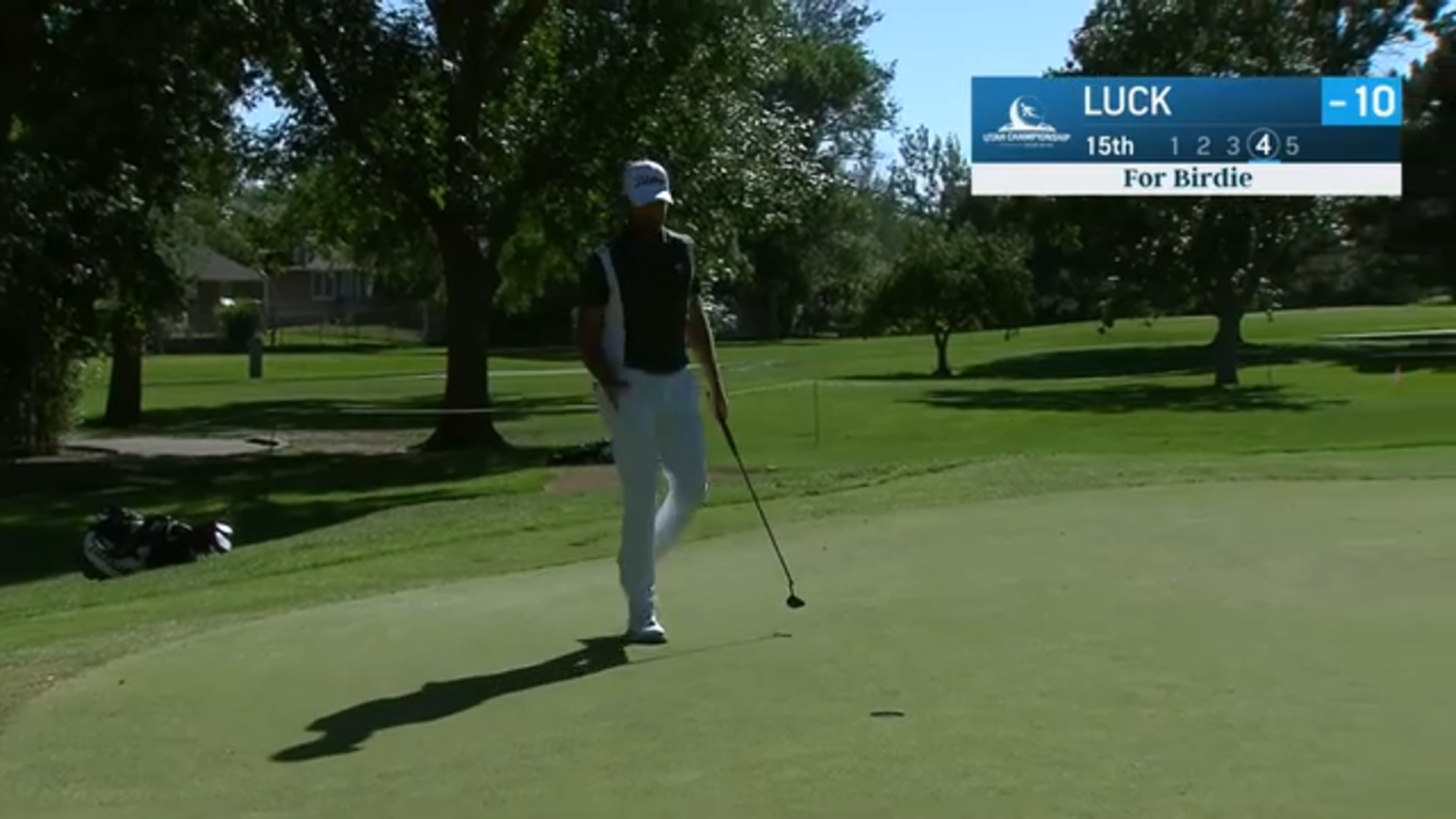 Curtis Luck goes back-to-back with birdie on No. 15 at Utah Championship
