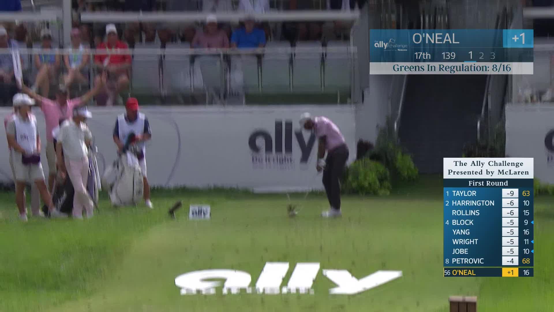 Timothy O'Neal makes birdie on No. 17 at The Ally Challenge