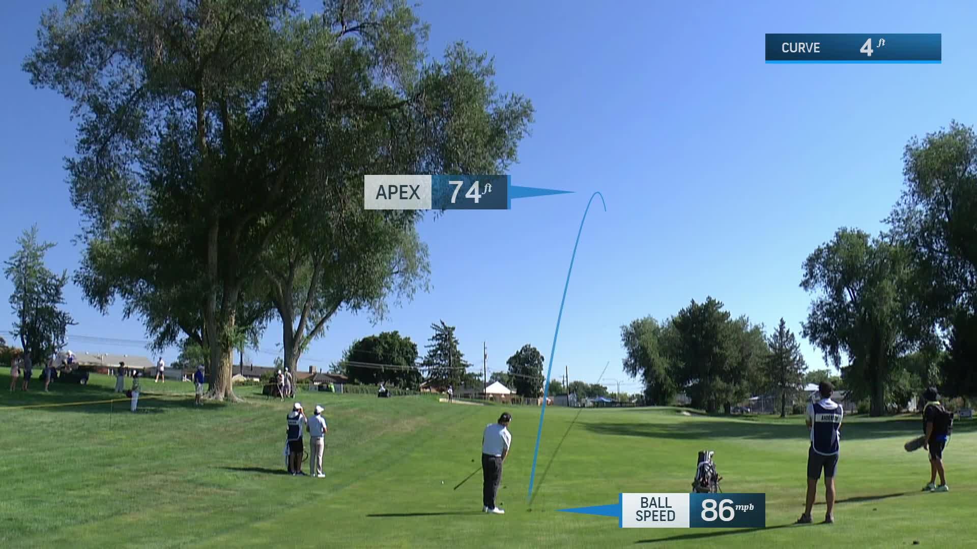 Mason Andersen makes birdie on No. 12 at Utah Championship