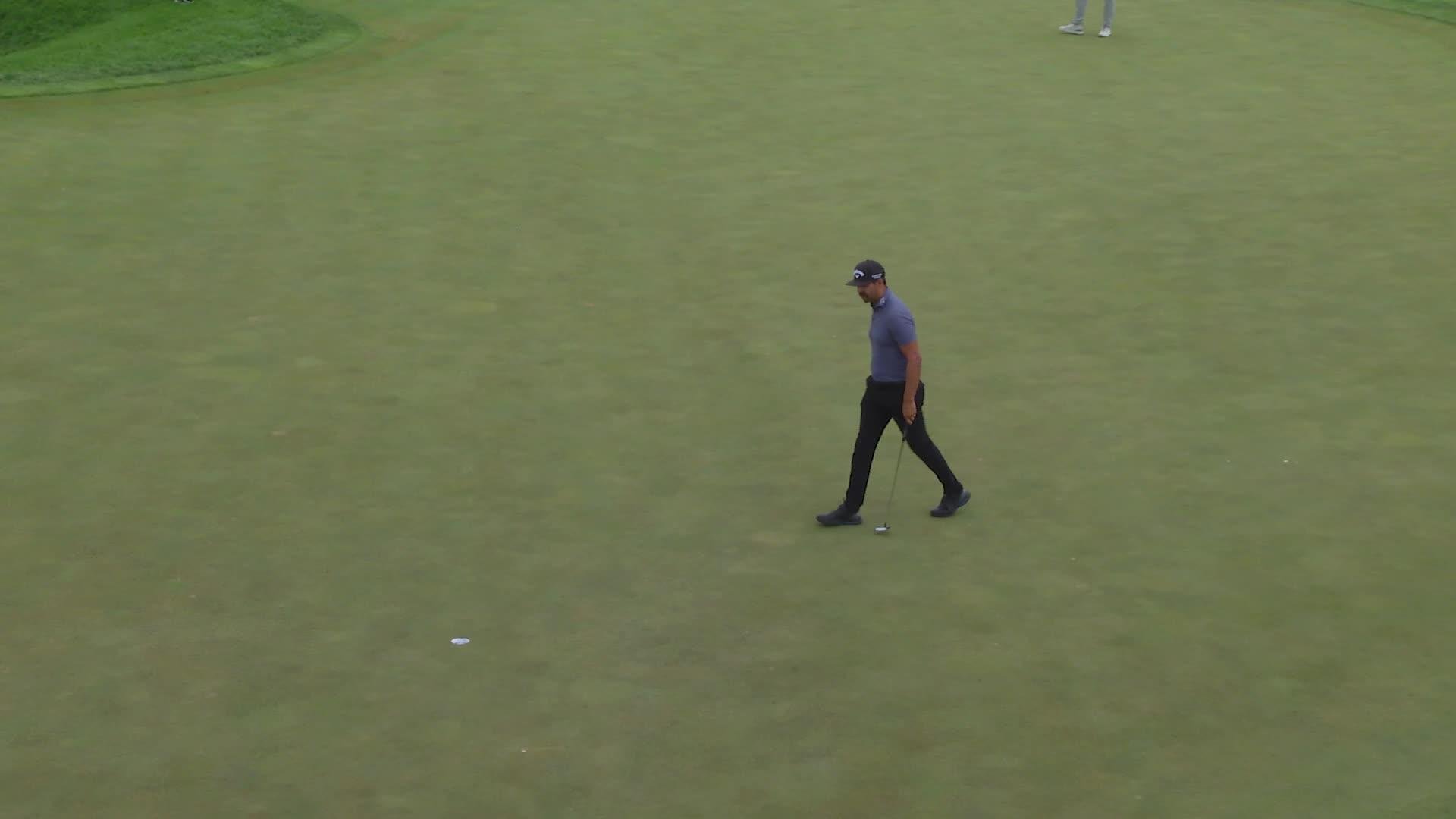 Erik van Rooyen sinks 14-foot putt for birdie on No. 13 at 3M Open