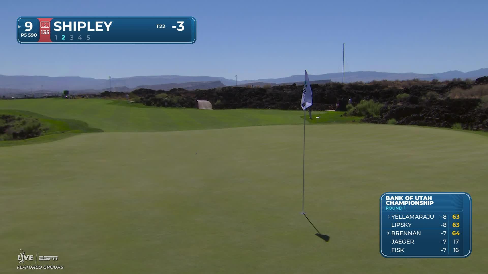 Neal Shipley reaches par-5 No. 9 in two, makes birdie at Bank of Utah