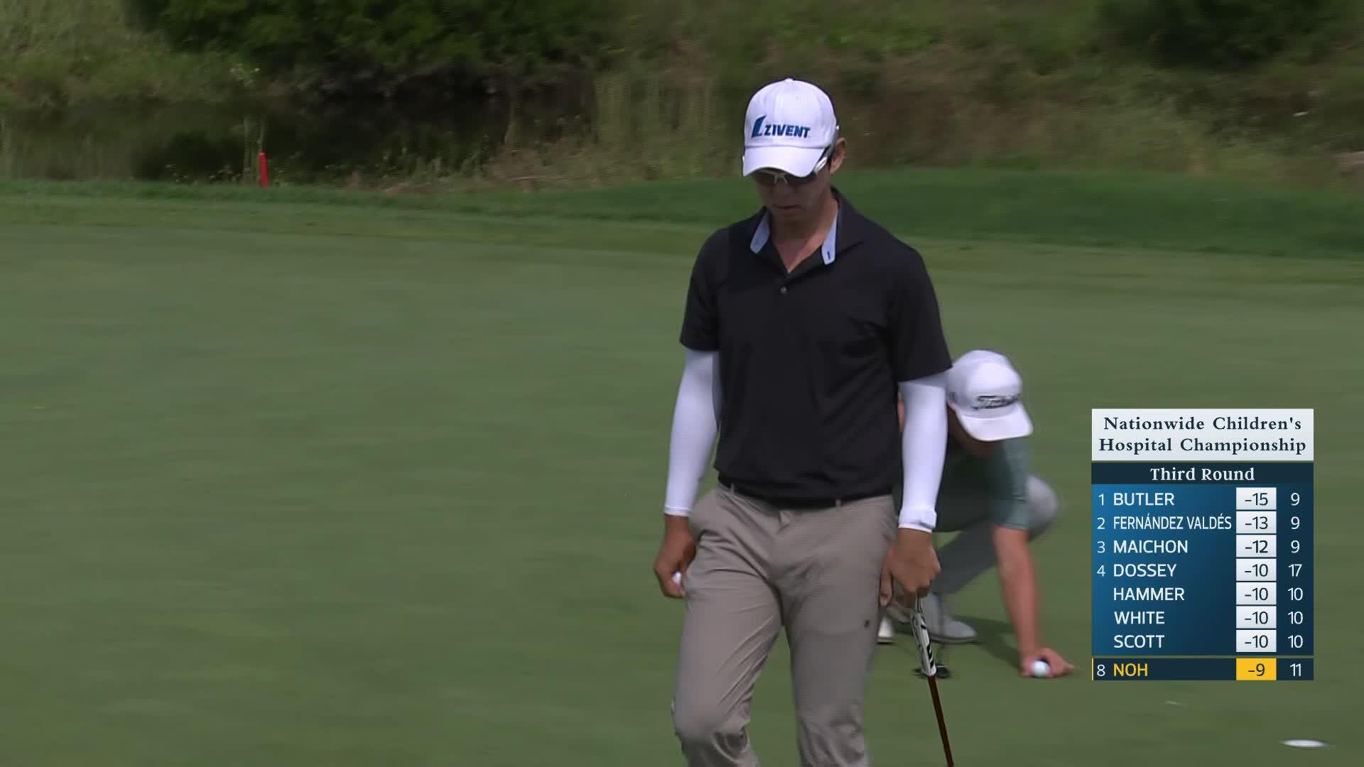 Seung-Yul Noh makes birdie on No. 12 at Nationwide Children's