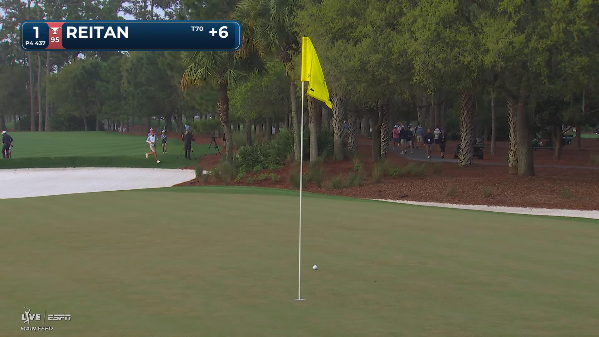 Kristoffer Reitan hits 97-yard approach to 9 feet, sets up birdie on No. 1 at THE PLAYERS