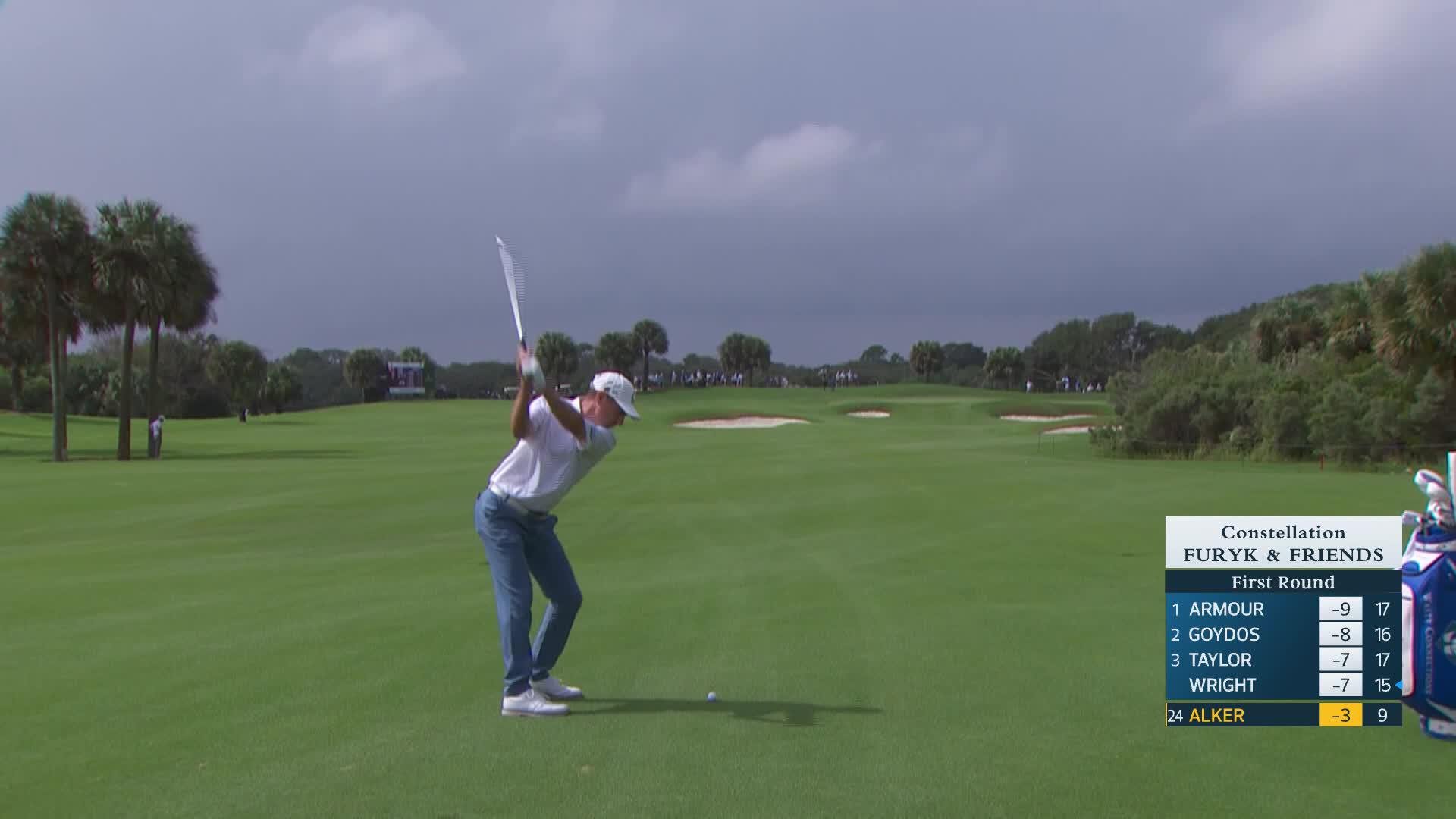 Steven Alker makes birdie on No. 10 at Constellation FURYK & FRIENDS