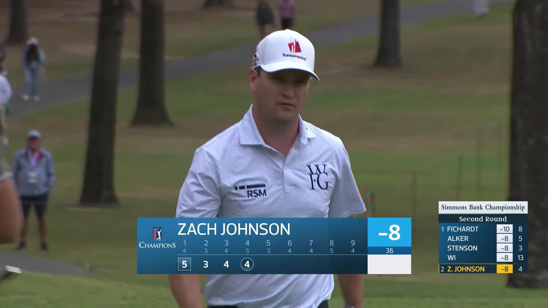 Zach Johnson makes birdie on No. 4 at Simmons Bank Championship