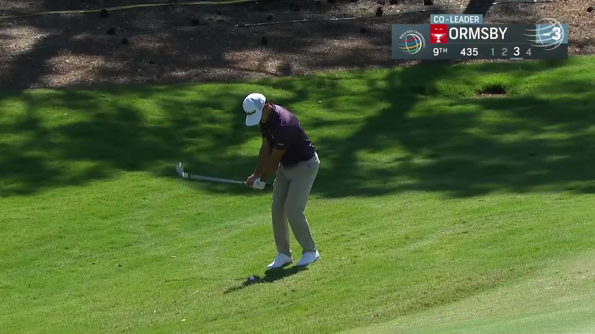 Wade Ormsby chips in for birdie at WGC-Workday