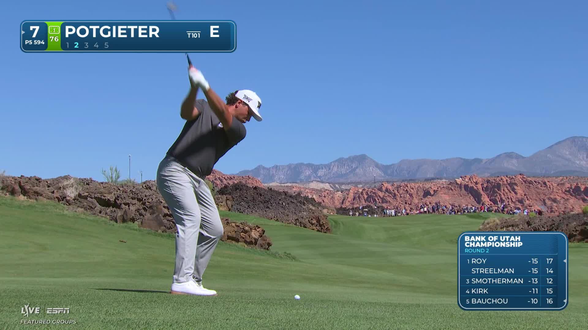 Aldrich Potgieter reaches par-5 No. 7 in two, makes birdie at Bank of Utah