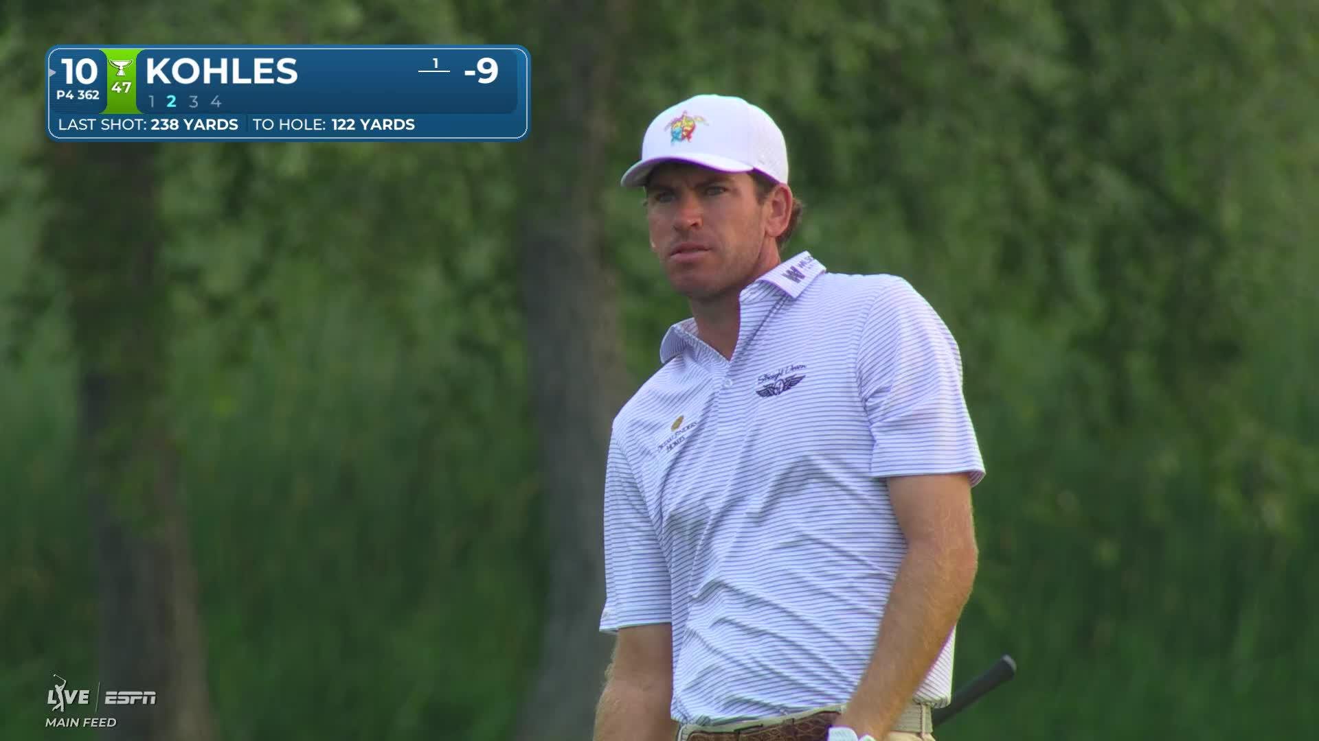 Ben Kohles sinks 29-foot birdie putt on No. 10 at 3M Open