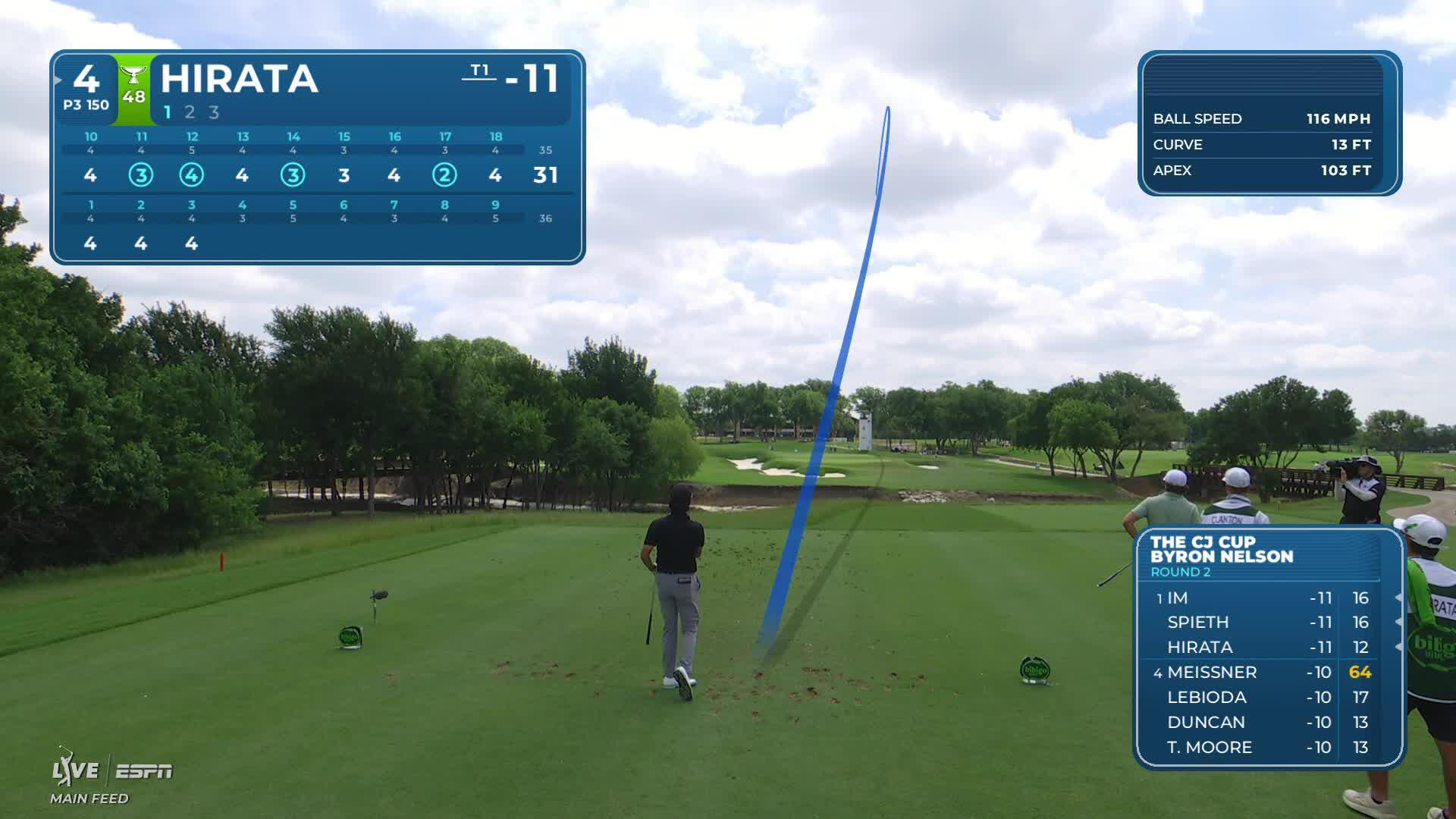 Kensei Hirata hits tee shot to 4 feet, sets up birdie on No. 4 at THE CJ CUP