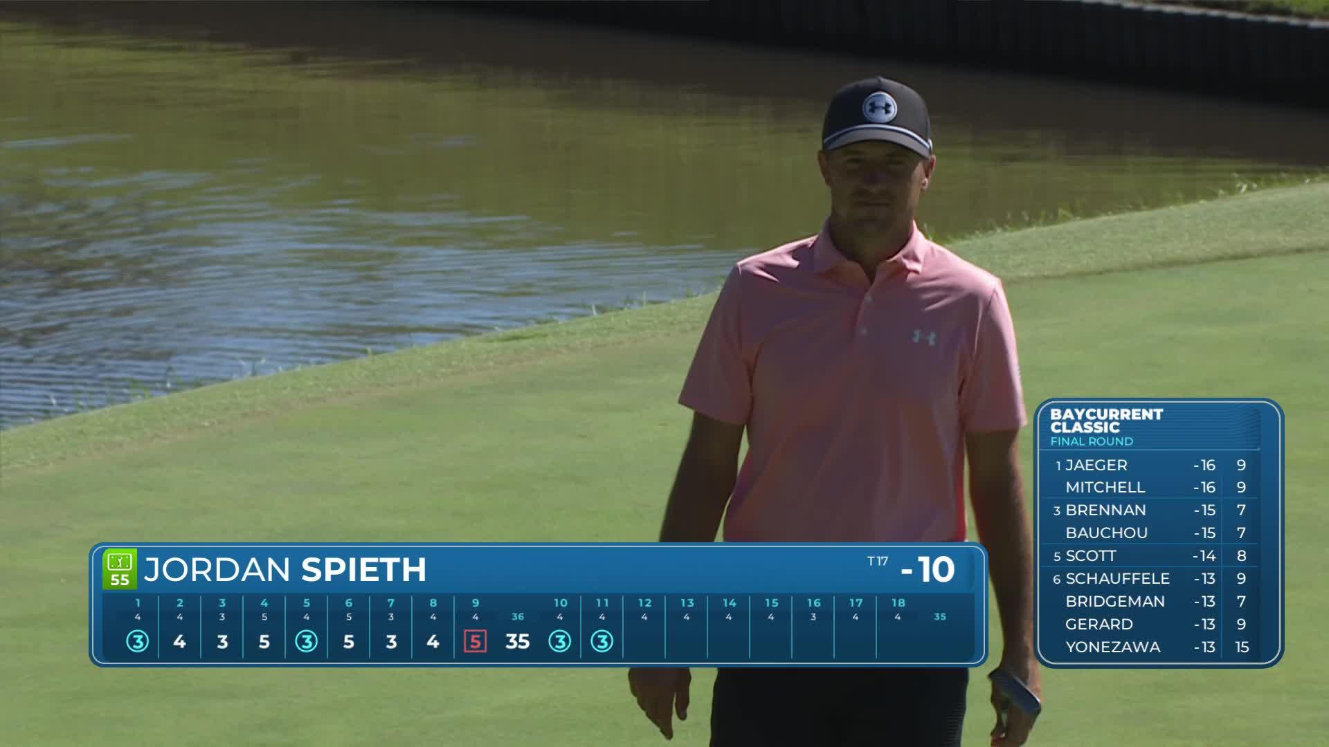 Jordan Spieth's 315-yard drive sets up birdie on No. 11 at Baycurrent