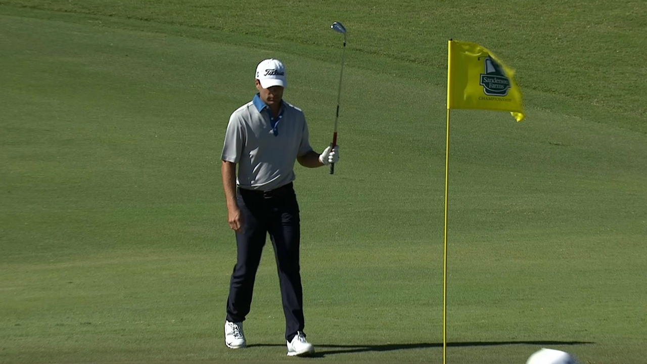 Derek Bard's walk-in birdie chip at Sanderson Farms